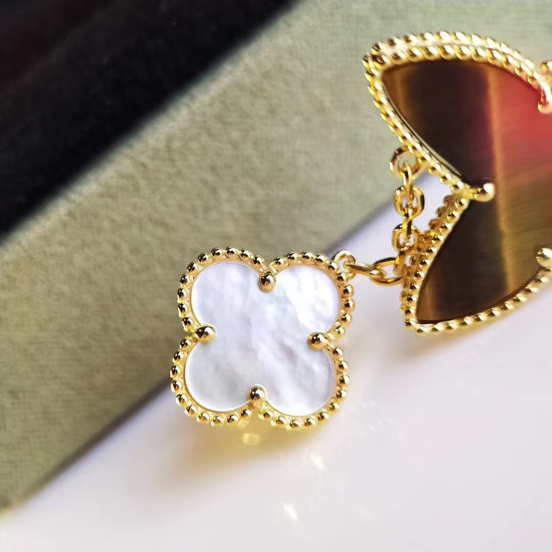 VCA Lucky Alhambra Earrings, 2 Motifs - Original Replica Club