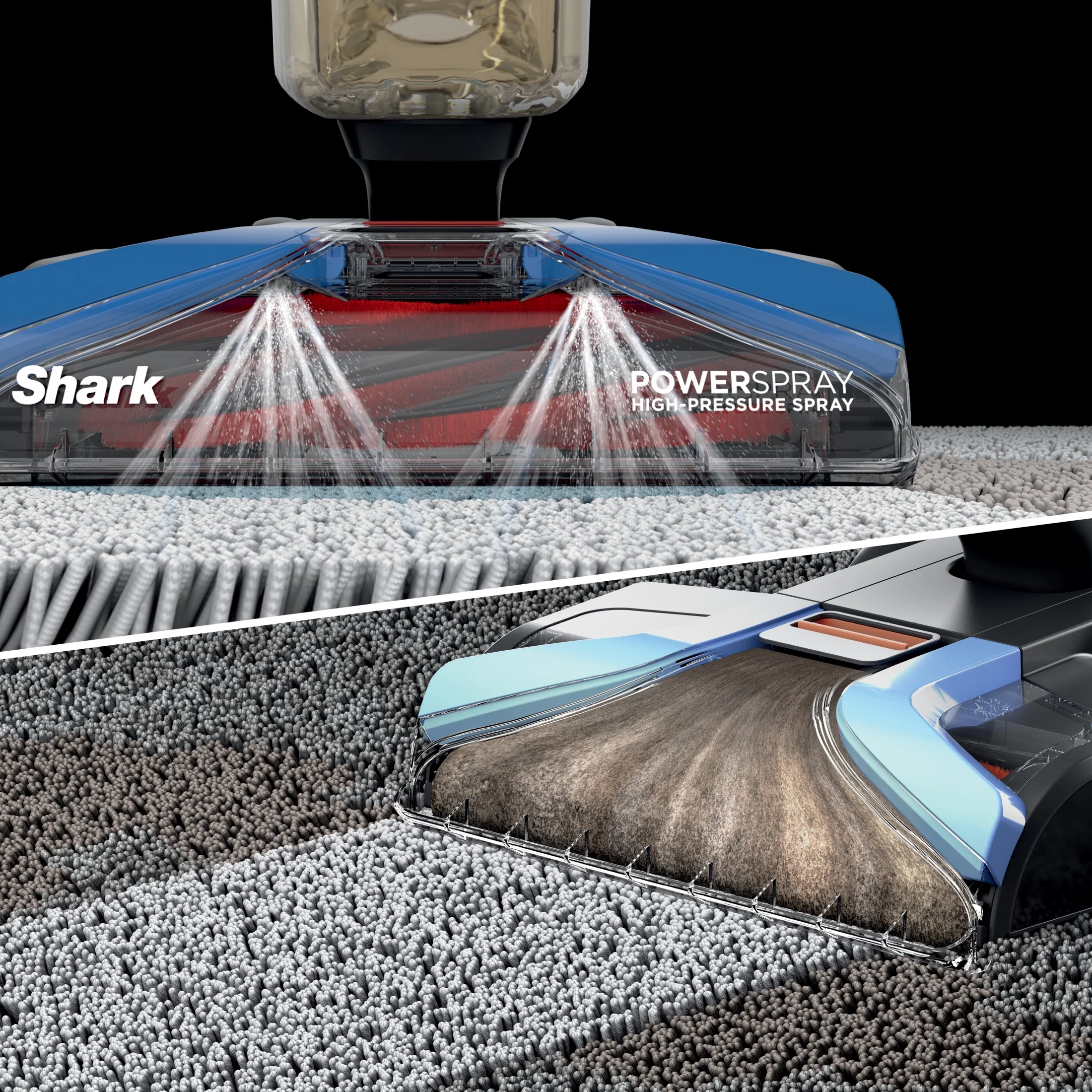 Shark? CarpetXpert? Upright Carpet & Area Rug Cleaner, Perfect for Pets, Lightweight & Powerful, Dirt, Grime, & Odor Removal, Carpet Shampooer, Cleaning Solution, Blue, EX121BRN - Image 10