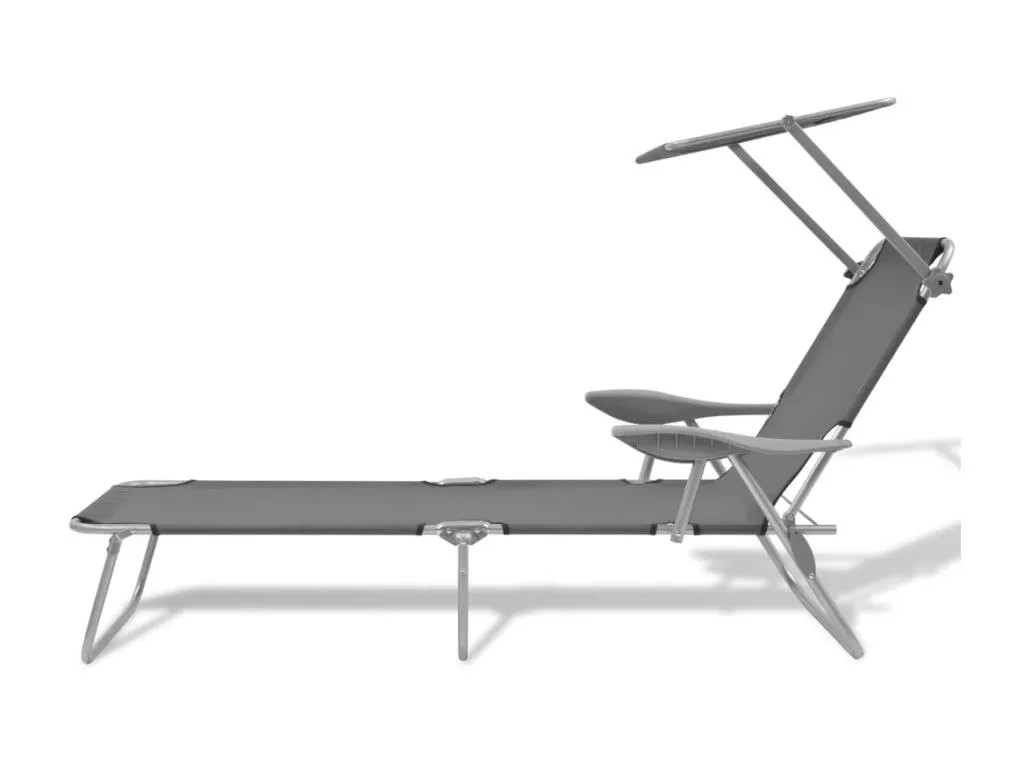 Sillón con dosel Gris Acero