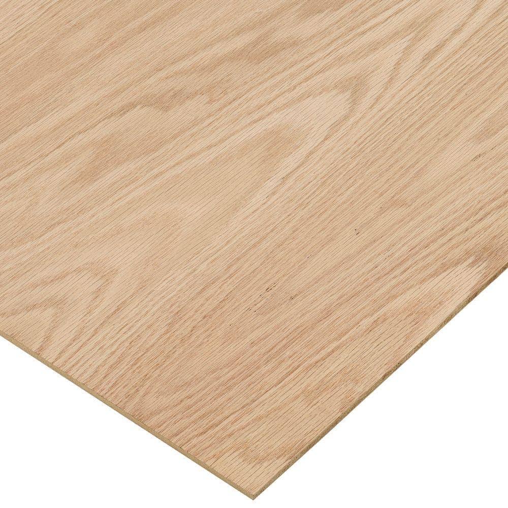 Columbia Forest Products 1/4 in. x 2 ft. x 4 ft. PureBond Red Oak Plywood Project Panel (Free Custom Cut Available) 1994(Red Oak/1/4 in. X 2 ft X 4 ft)