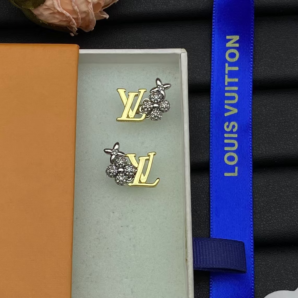 Louis Vuitton Mixed Color Stud Earrings - Original Replica Club