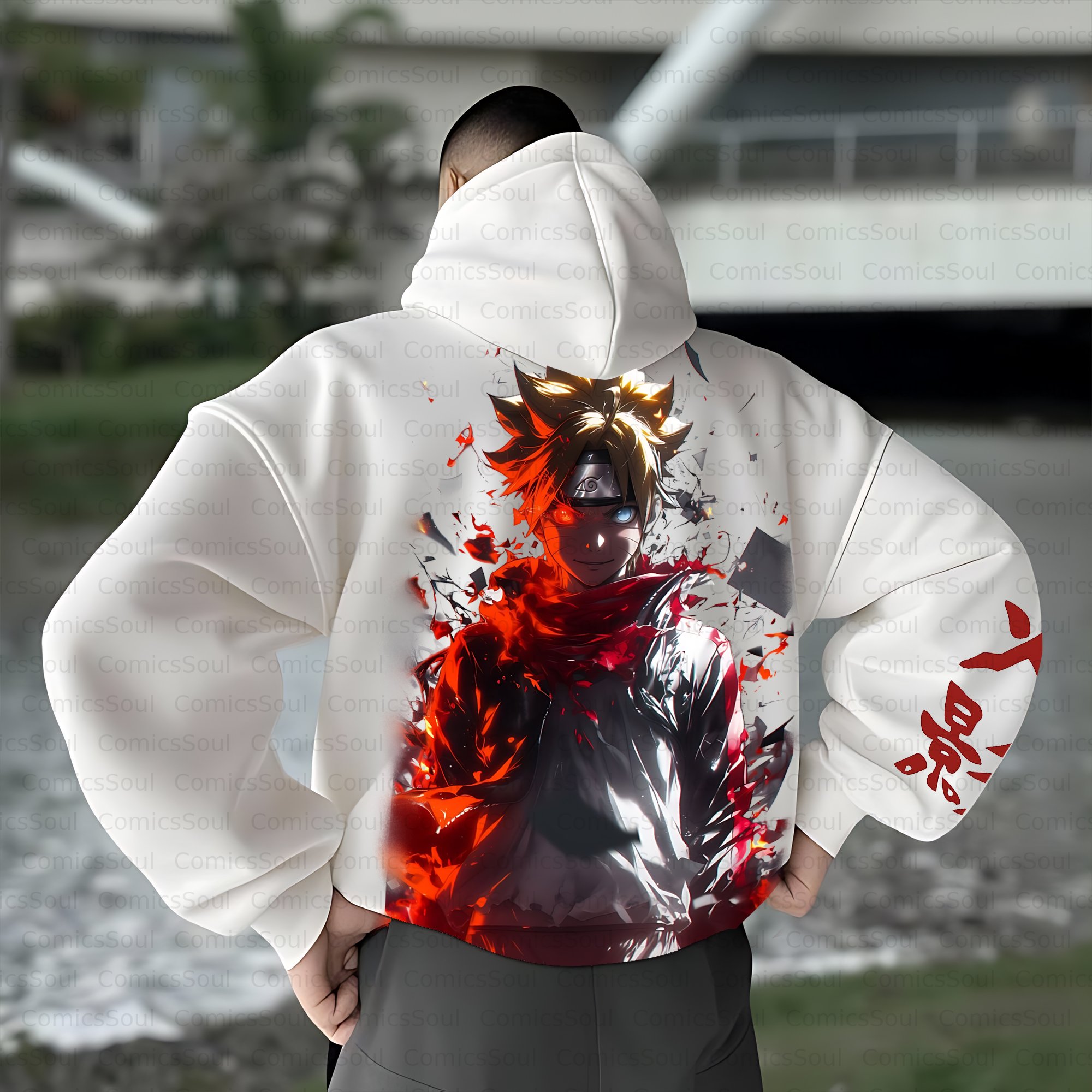 Unisex Anime Inspired Vintage Plush Hoodie
