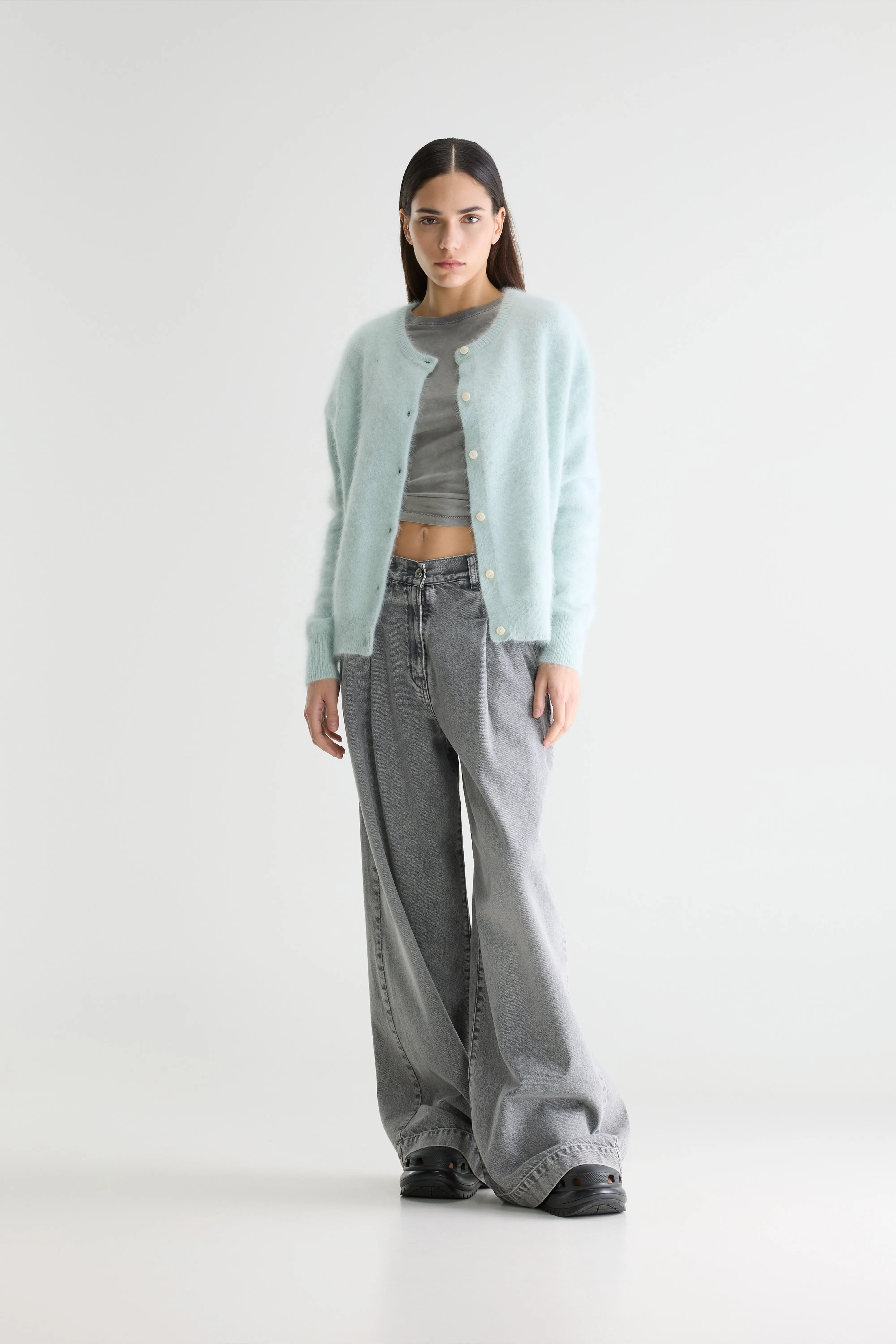 Bellerose Dathan angora-blend cardigan (261 / W / ICE)