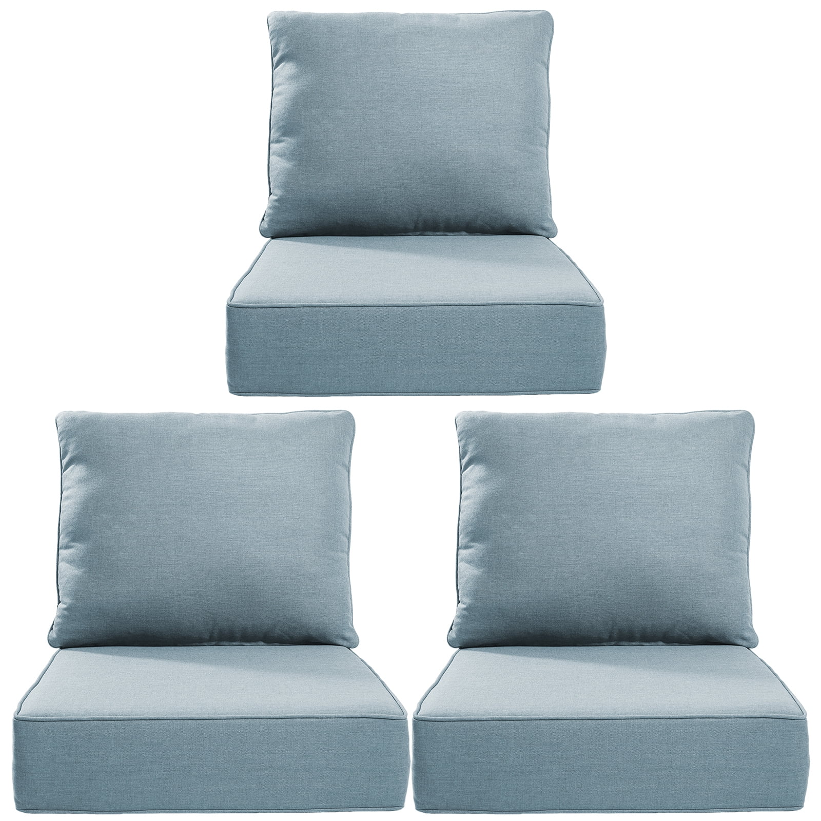 Bellefurn Outdoor Deep Seat Cushion 24 X 24 X 6 inch for Patio Furniture,Outdoor Chair Cushions Waterproof & Fade Resistant Patio Furniture Cushions for Wicker Chair, Sofa, Couch - Image 16