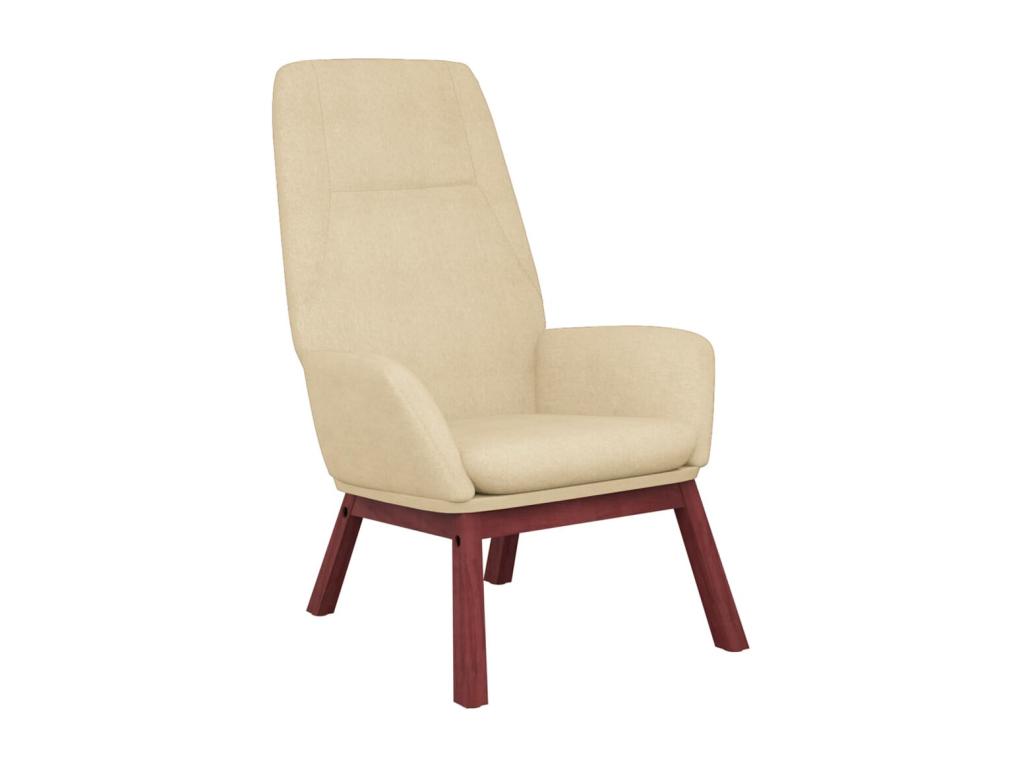 Sillón de Confortzx de tela color crema