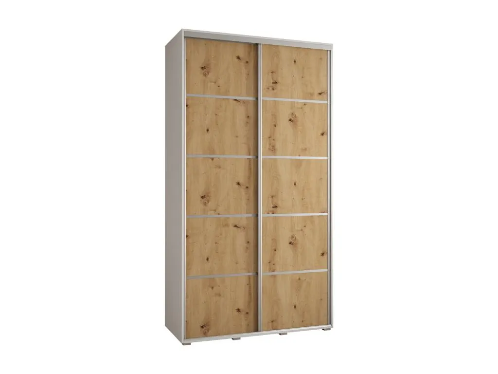 ARMARIO Hogarmini 4 DE PUERTAS CORREDERAS 235.2/140/45 2 puertas (Blanco/Artisan/Plata) bzpp09688