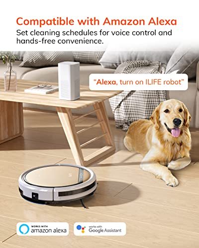 ILIFE V5s Plus Robot Vacuum and Mop Combo, Works with 2.4G WiFi, Alexa/App/Remote Control, Automatic Self Charging Robotic Vacuum Cleaner, for Pet Hair, Hard Floor, Low Carpet (V5s Pro Upgraded) : Industrial & Scientific