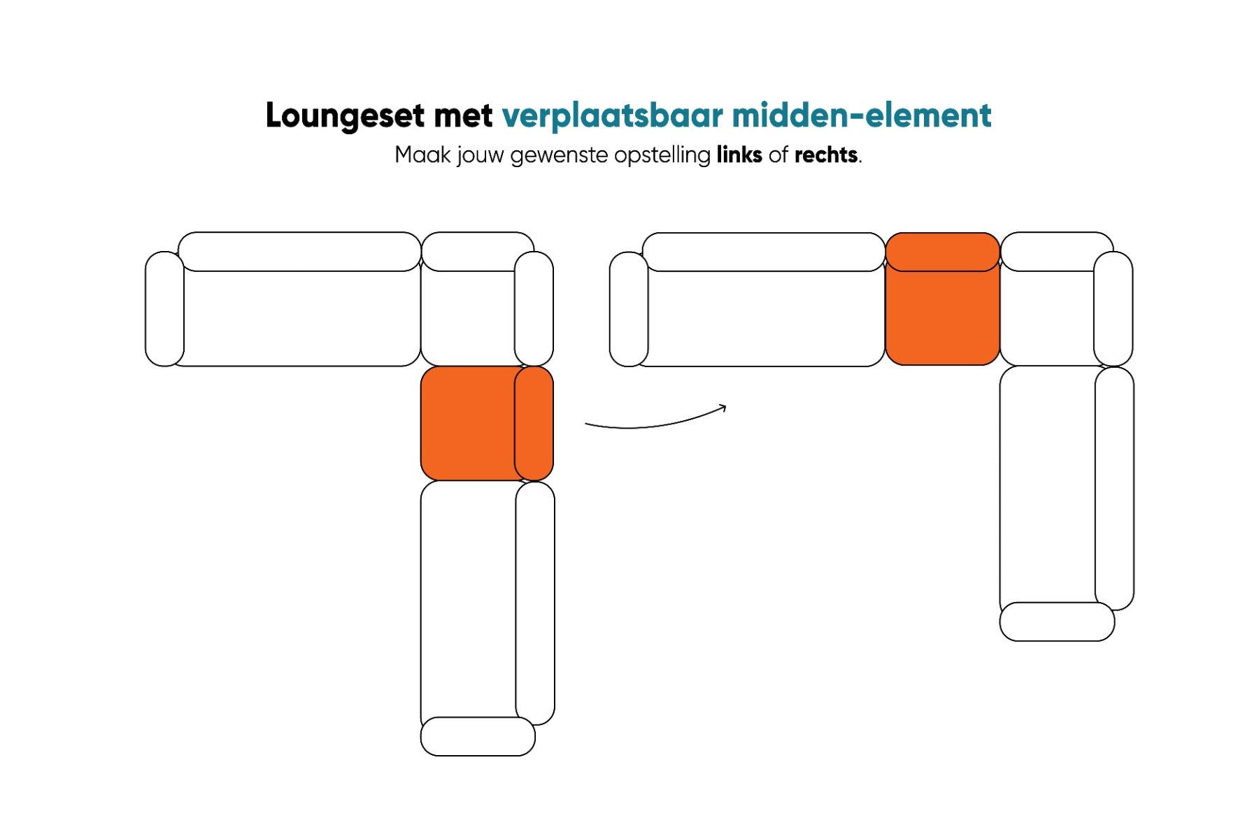 Bahama aluminium rope lounge-dining set - light teaklook