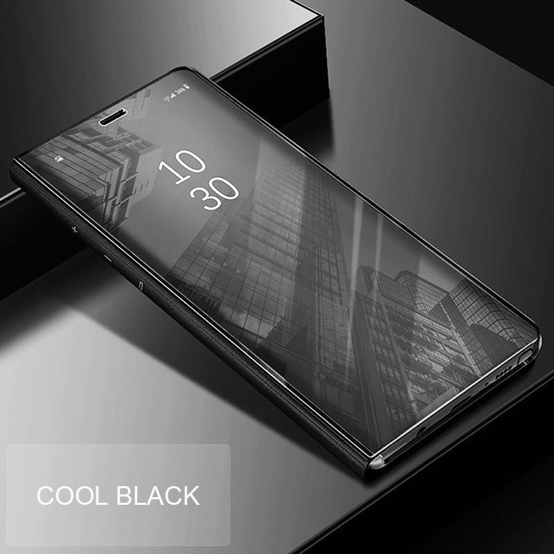 Smart Mirror Flip Case For Samsung Galaxy A40 A50 A60 A70 A80 A90 Case Clear View Flip Phone Cover Cases