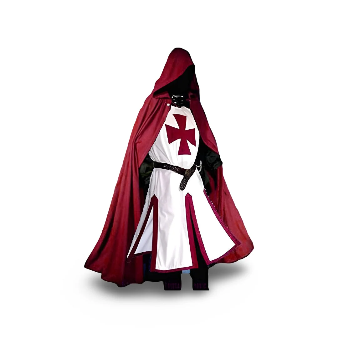 Halloween Costume Medieval Knight Cloak Cosplay Outfit - Image 8 Halloween Costume Medieval Knight Cloak Cosplay Outfit - Image 8
