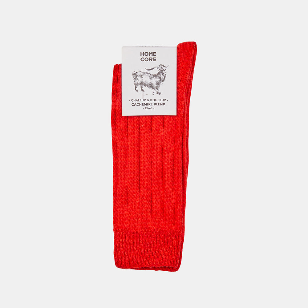 Homecore - Chaussettes Cachemire - Rouge