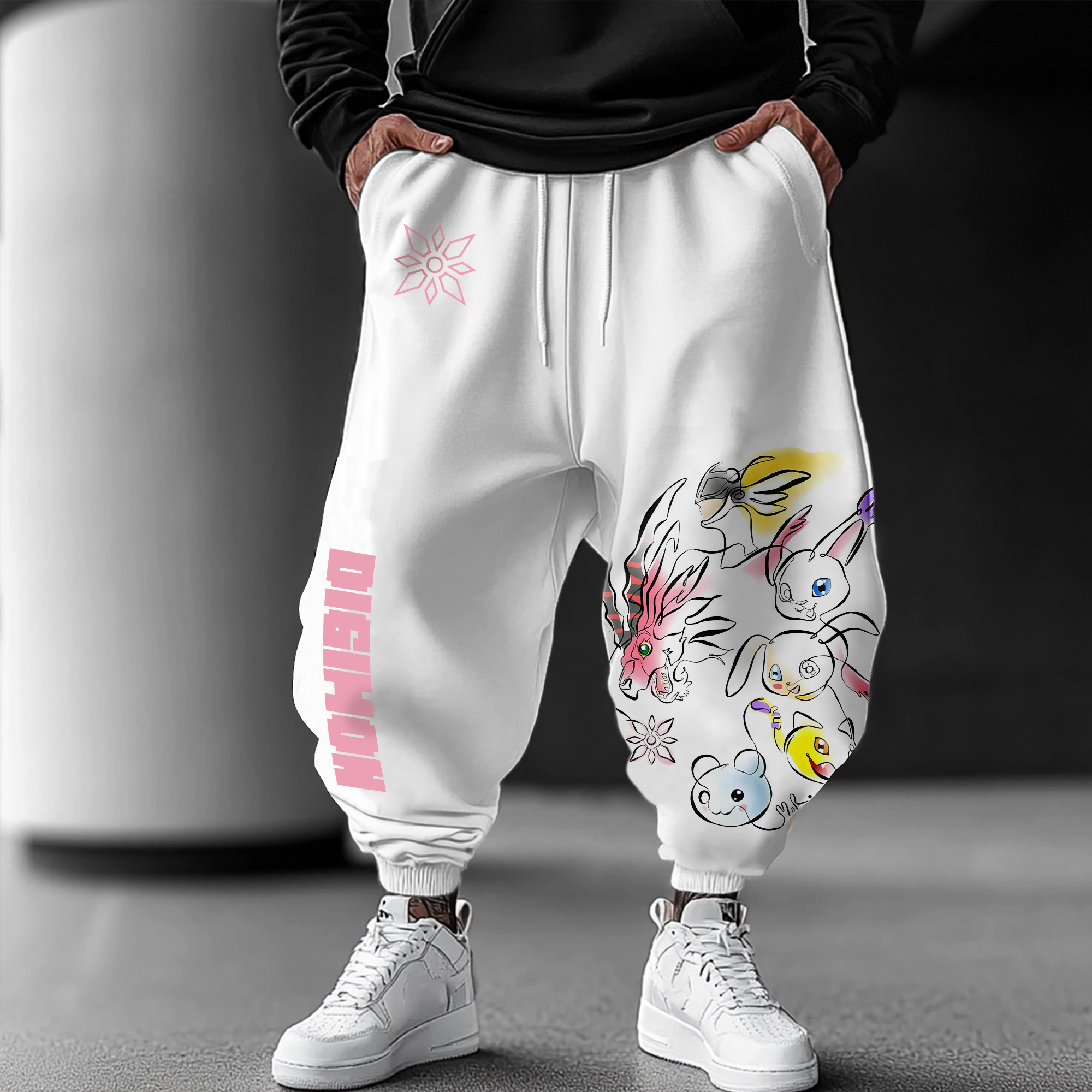 Unisex  “Comicssoul”  Anime Style Retro Pants