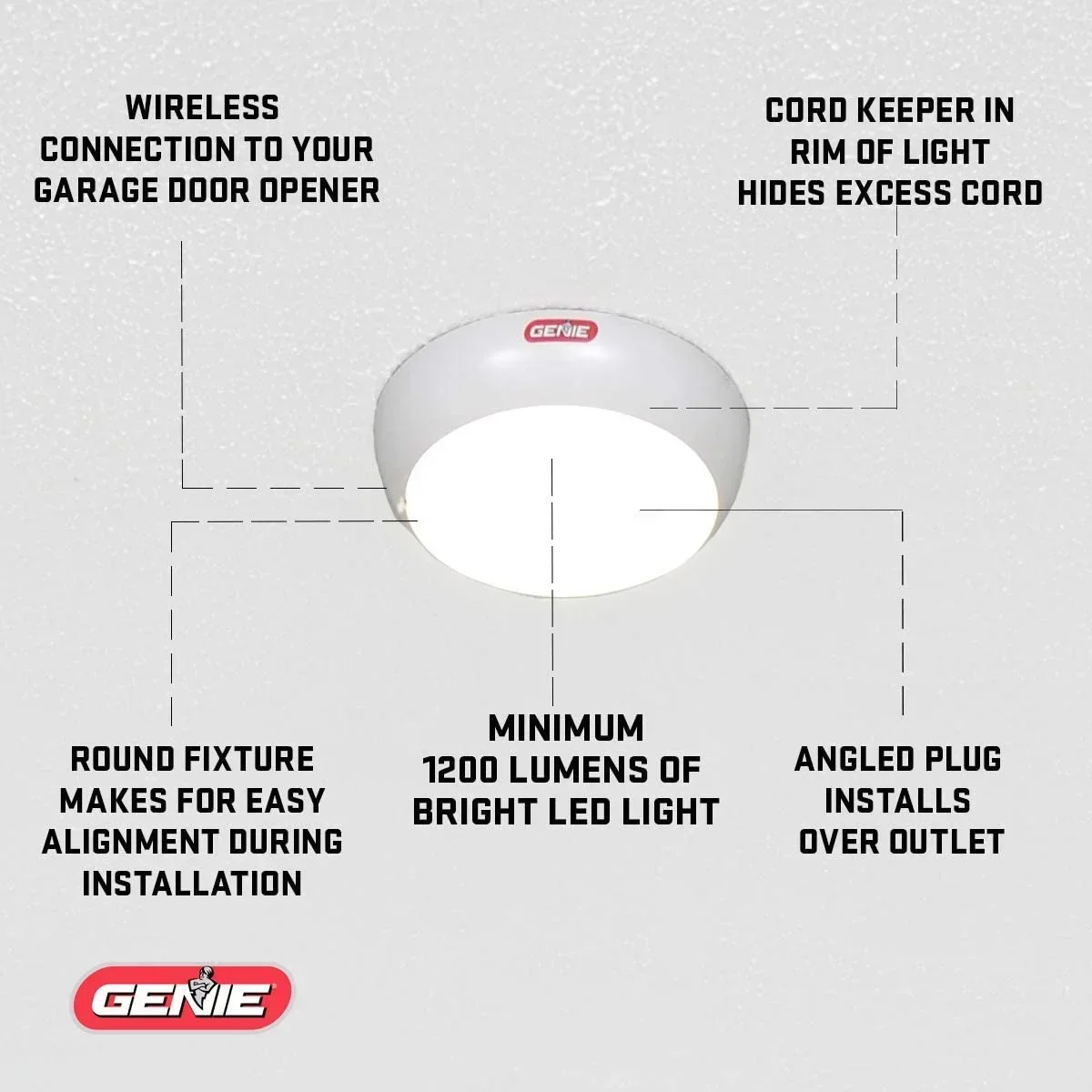 Genie Wall Mount Smart Garage Door Opener With Aladdin Connect - 6172H-O - Image 7 Genie Wall Mount Smart Garage Door Opener With Aladdin Connect - 6172H-O - Image 7