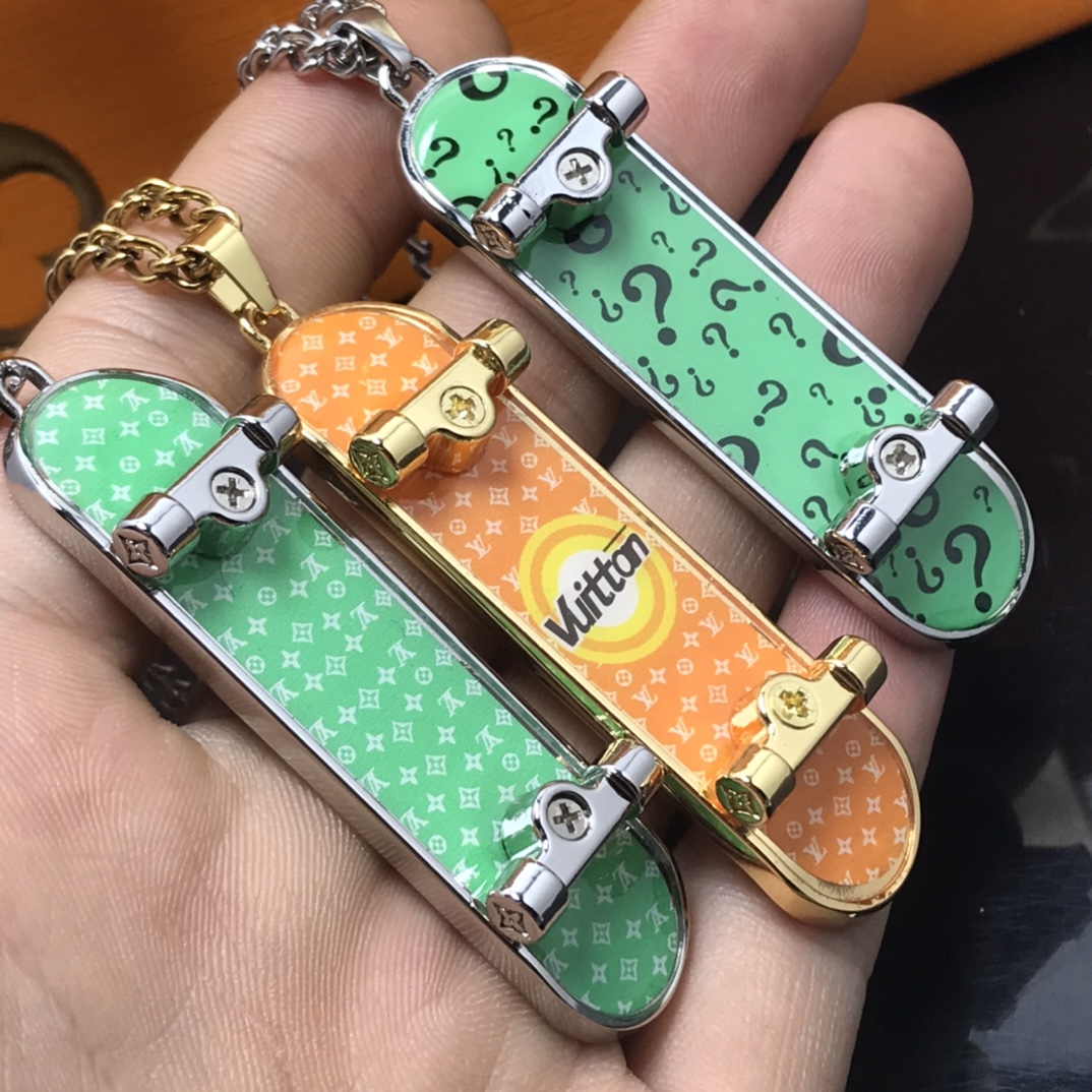 Louis Vuitton LV Skateboard Pendant Necklace - Original Replica Club