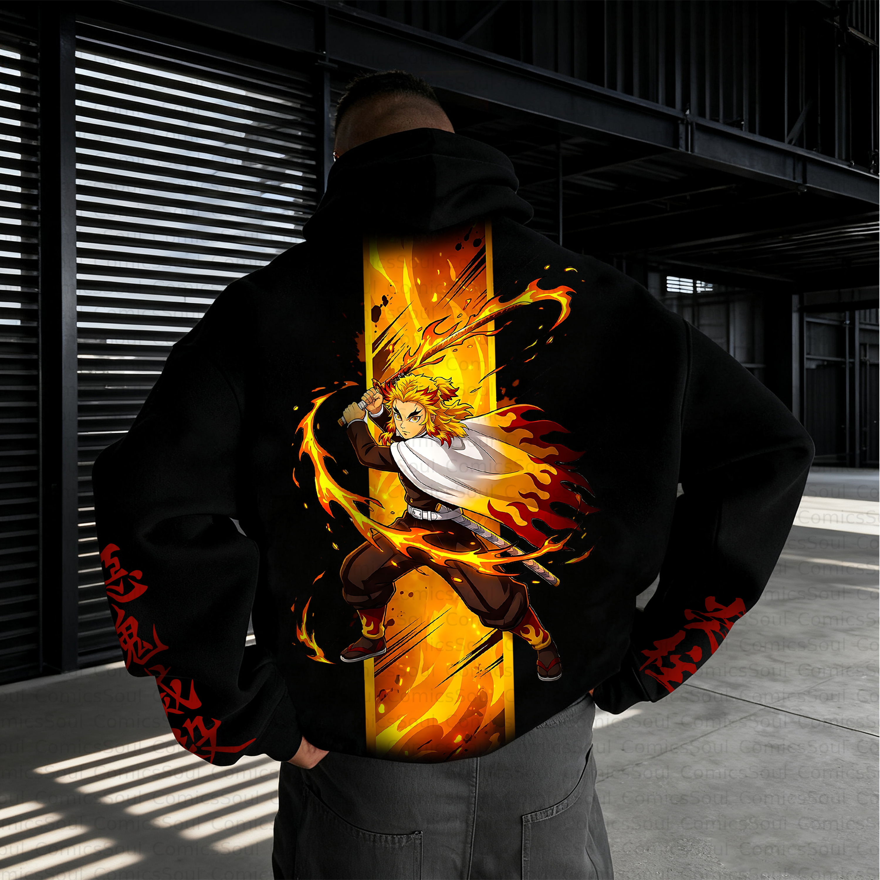 Unisex Anime Inspired Vintage Plush Hoodie