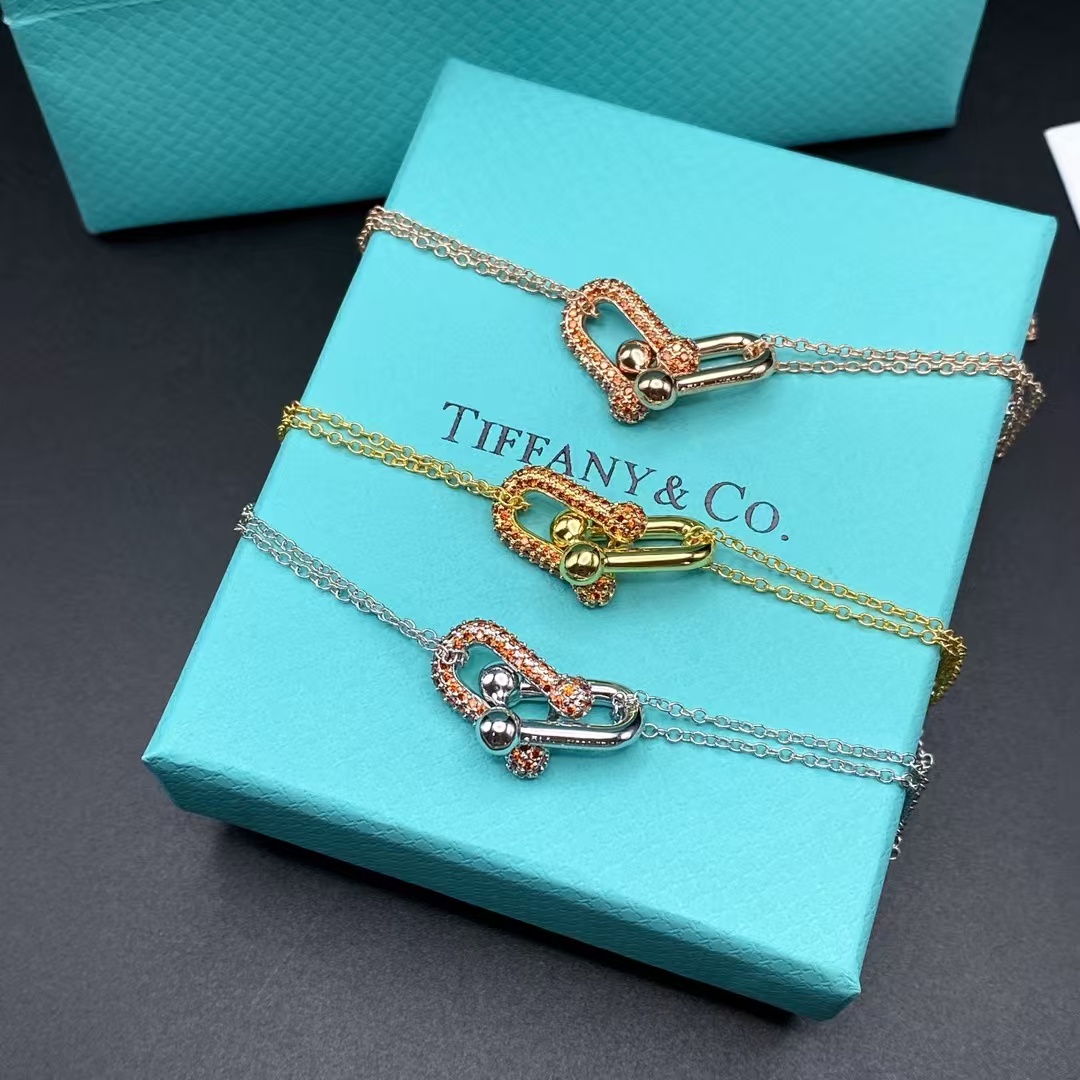 Tiffany Large Double Link Pendant Necklace - Original Replica Club