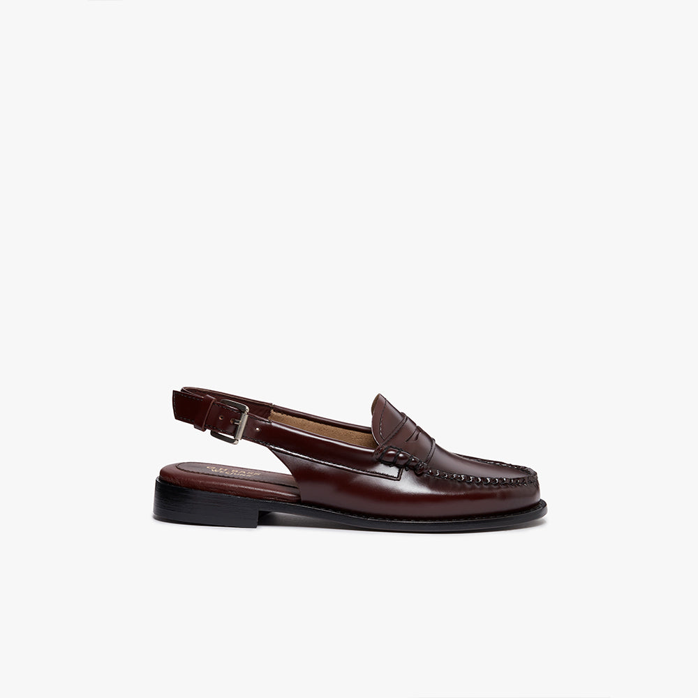 GH Bass - Mocassins Weejun Penny Slingback - Wine