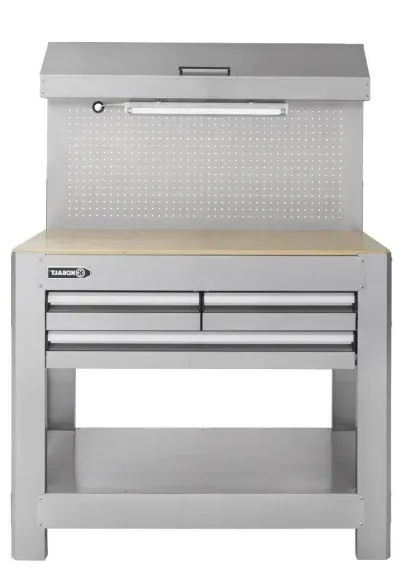 45-in W x 36-in H 3-Drawer Work Bench SS