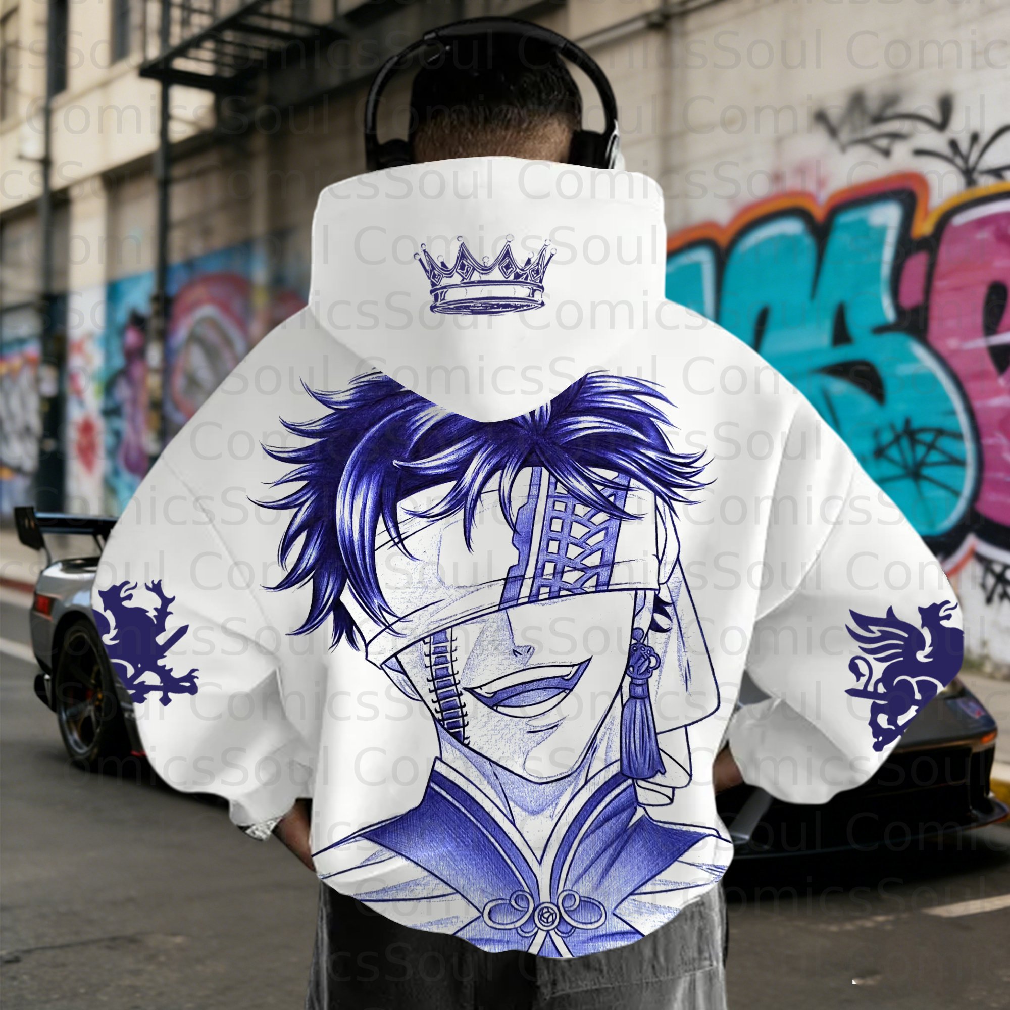 Unisex Graphic Streetwear Vintage Plush  Hoodie