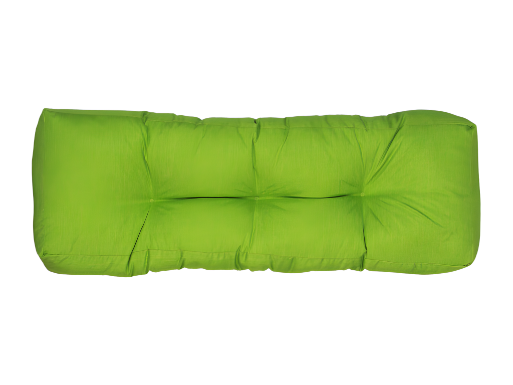 Decoratodo  cojín para palets de poliéster 120x40x15 cm verde