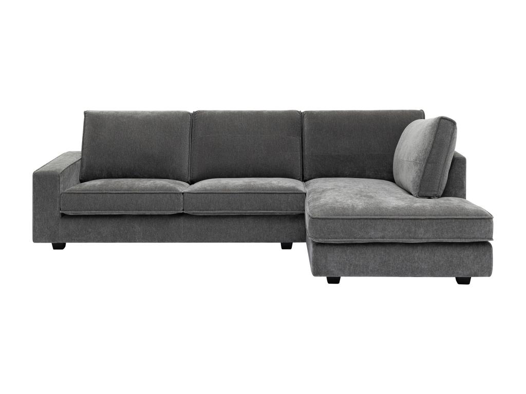 Sofá rinconera derecho de tela - gris