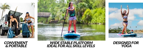 Convenient and Portable, Wide Stable Platform Ideal for All Skill Levels, Designed for Yoga