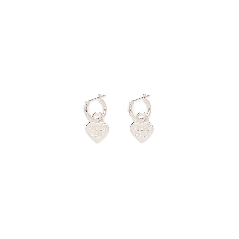 HUMAN MADE HEART SILVER EARRINGS
