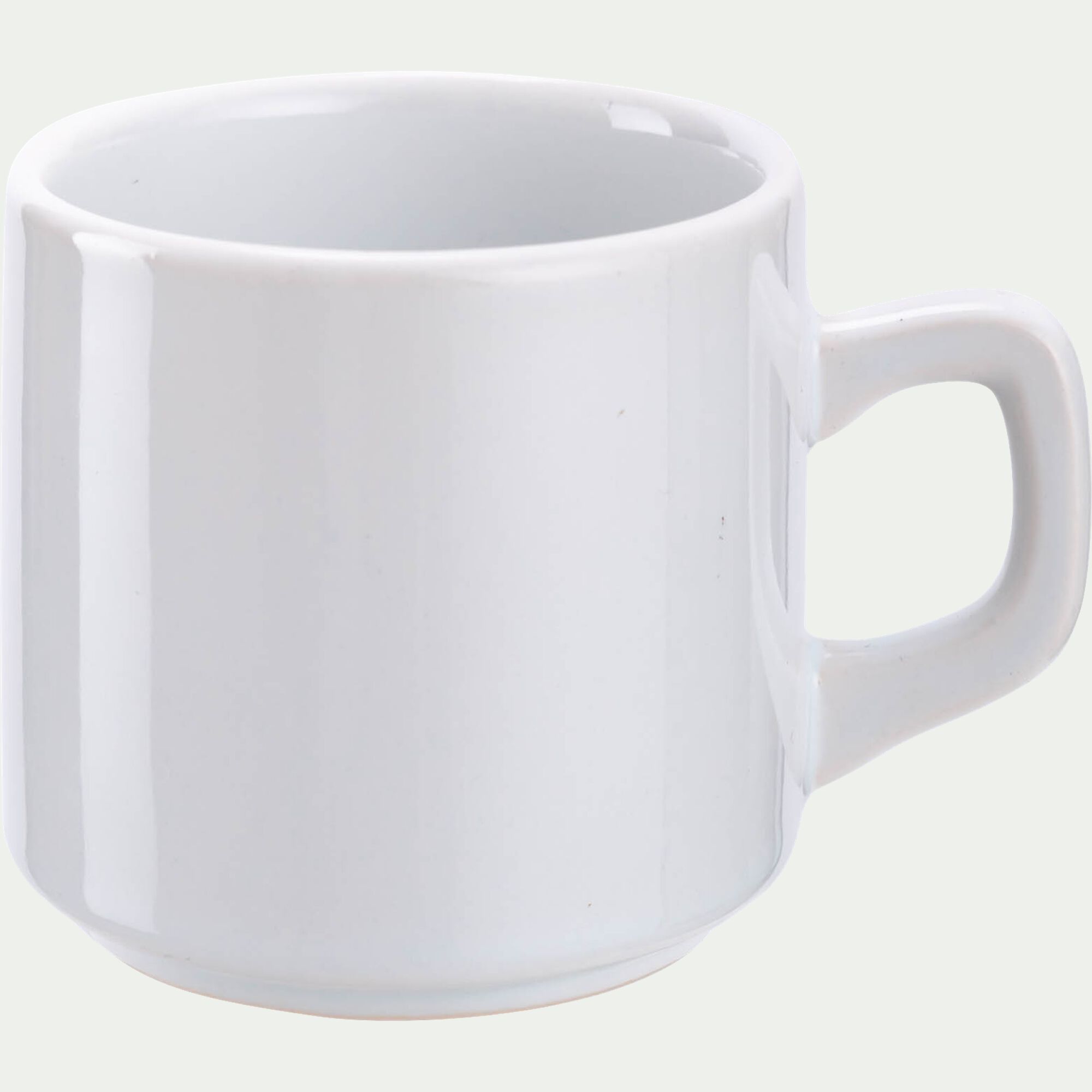 MATINE - Tasse en faïence 18,4cl - blanc ventoux
