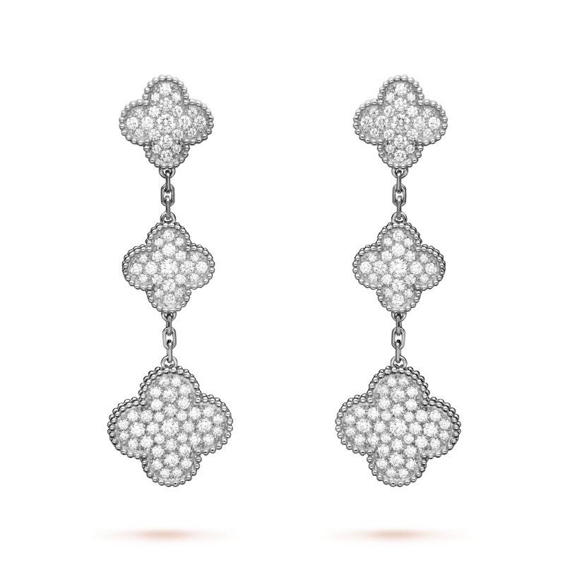 Replicate Magic Alhambra earrings, 3 motifs(1:1 replica) - Original Replica Club