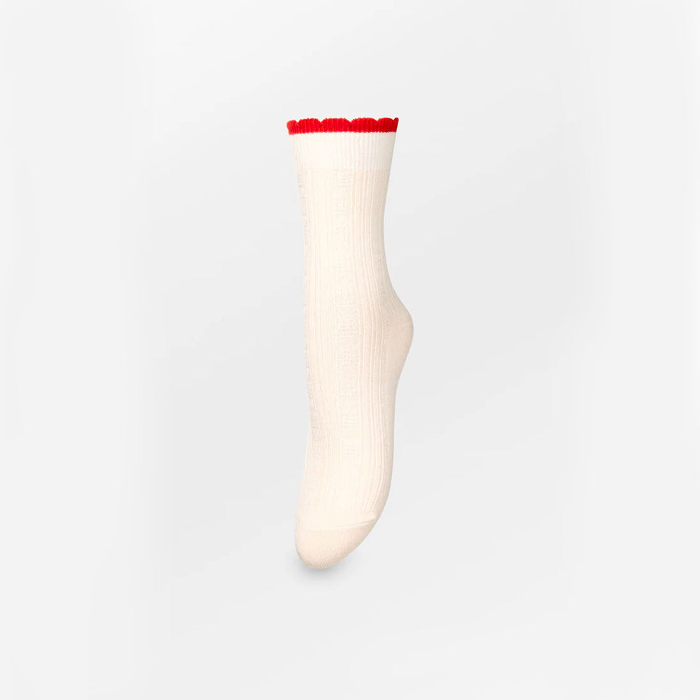 Becksöndergaard - Chaussettes Scallop  - Blanc