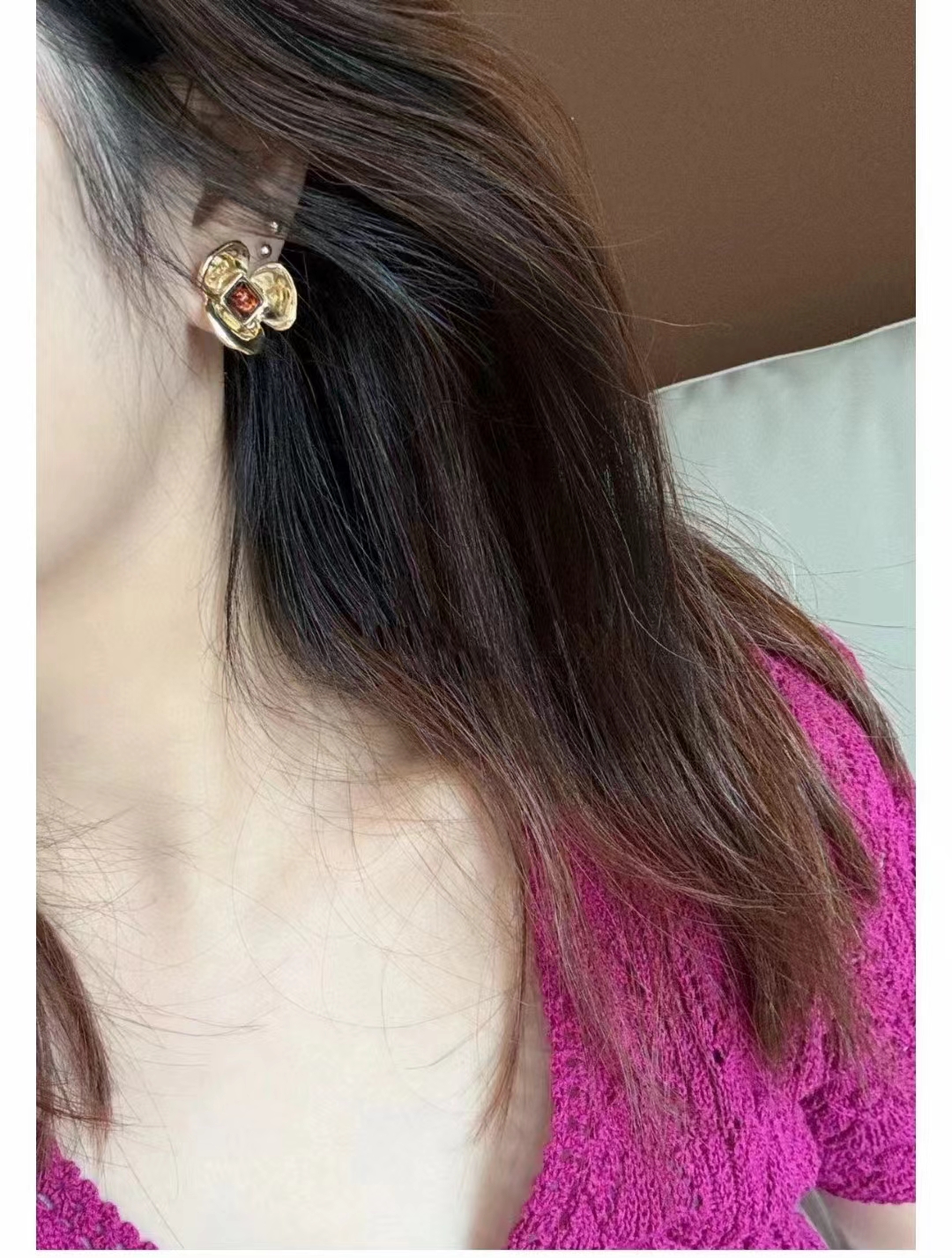 Chanel Gold Camellia Stud Earrings - Original Replica Club