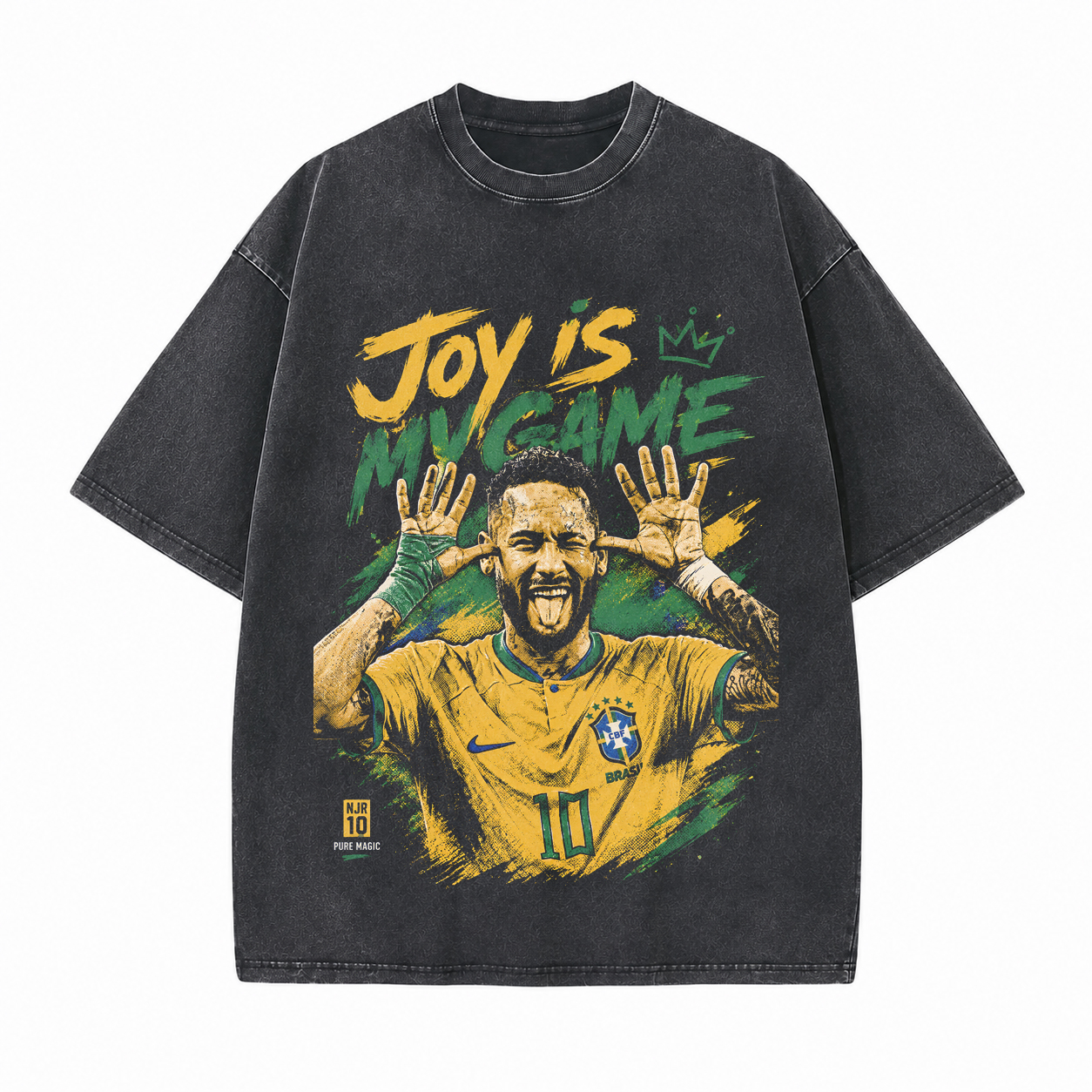 Joy Is My Game Printed Unisex Washed T-Shirt