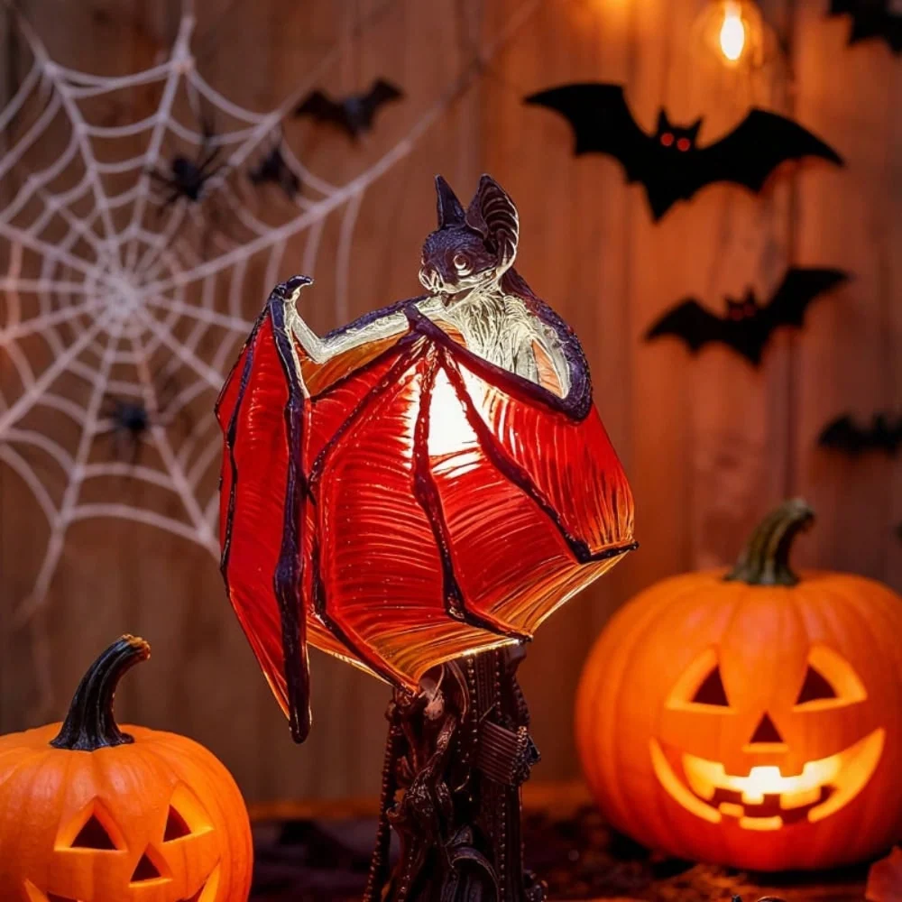 Halloween Decoration Bat Lamp Spooky Home Accent - Image 3 Halloween Decoration Bat Lamp Spooky Home Accent - Image 3