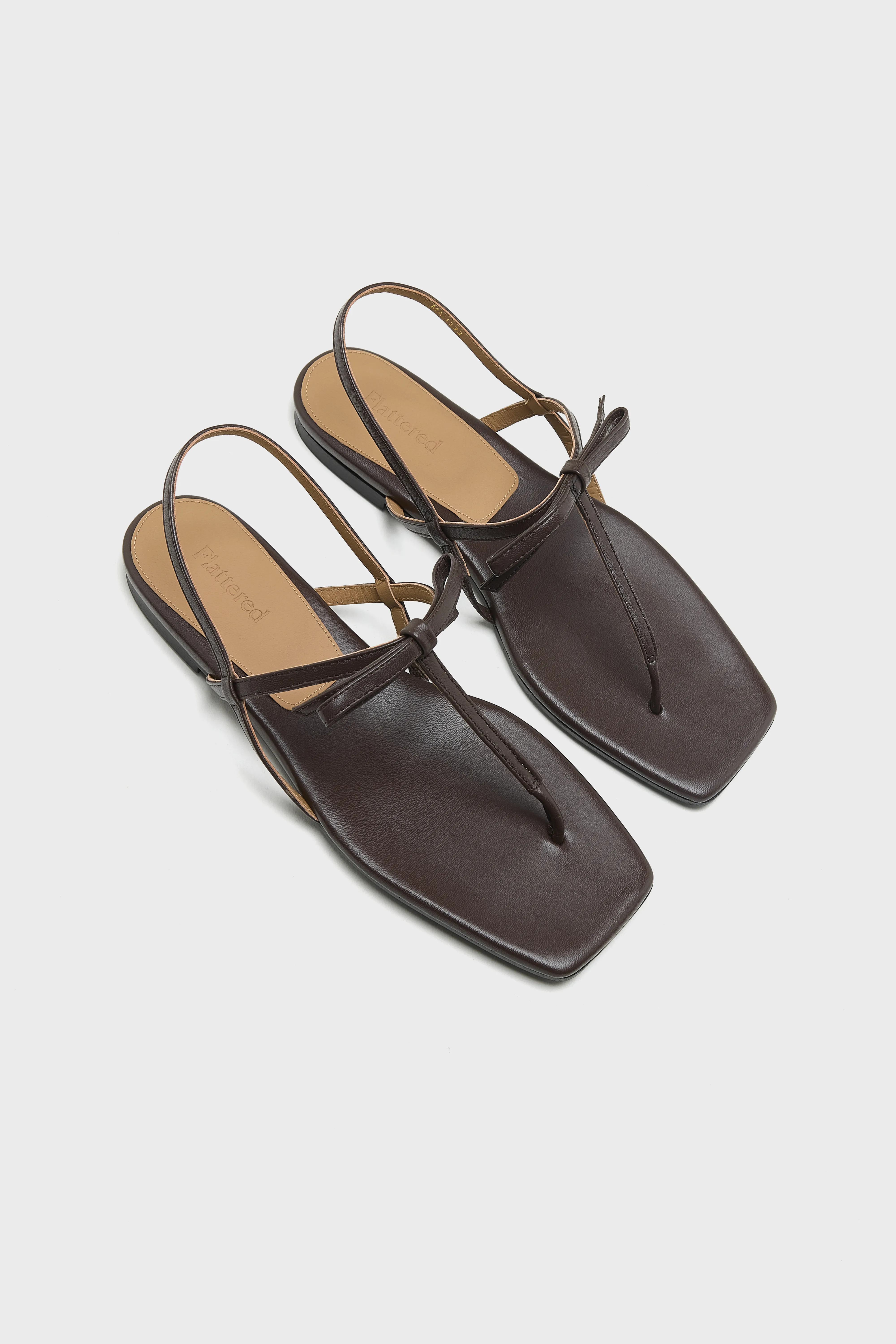 Bellerose Sina Flat Sandals  (261 / W / CHOCOLATE)