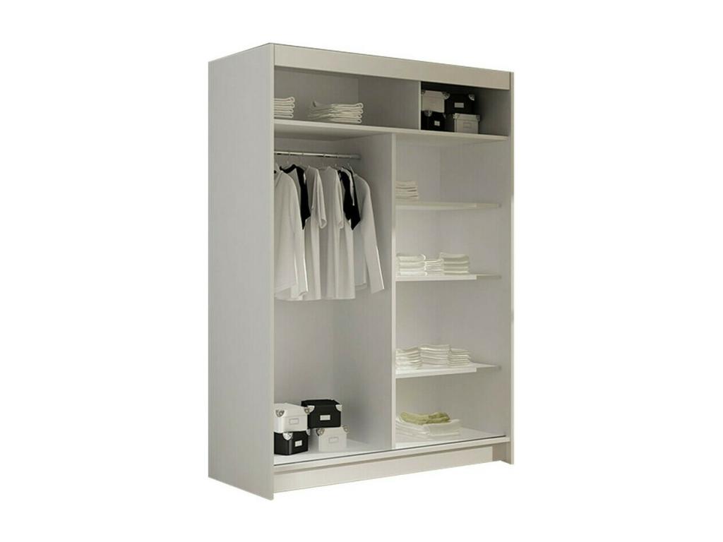 Armario Atlanta 117, Roble Sonoma, 200x120x58cm, Puertas de armario: Correderas