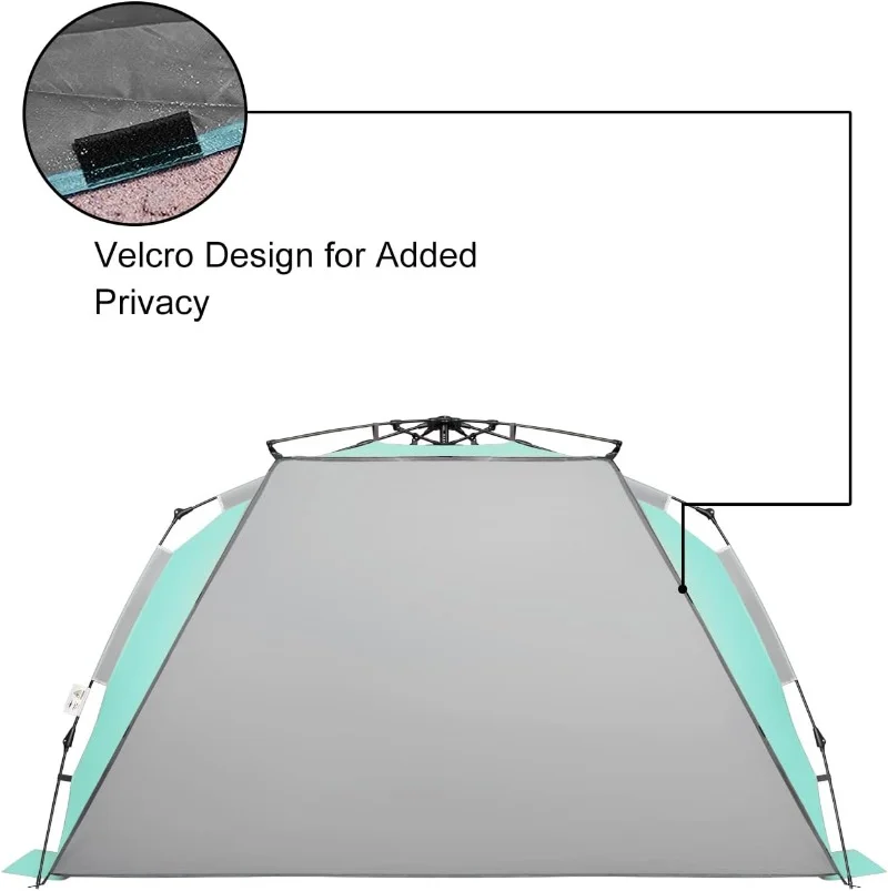 Large Pop Up Beach Tent Sun Shelter for 5-6 Person Portable Sun Shade Instant Tent - Image 5