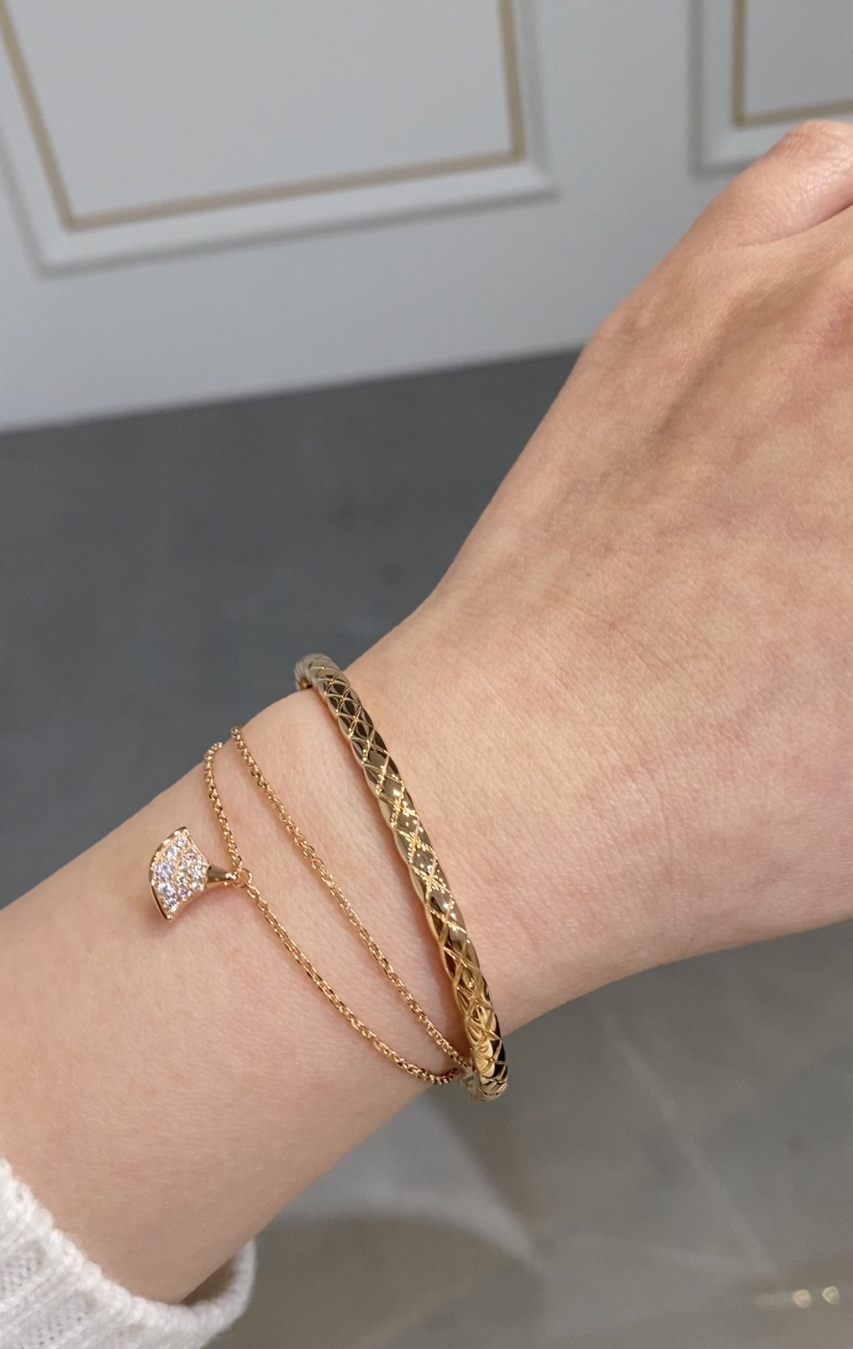 Chanel Coco Crush Open Cuff Bangle Bracelet - Original Replica Club