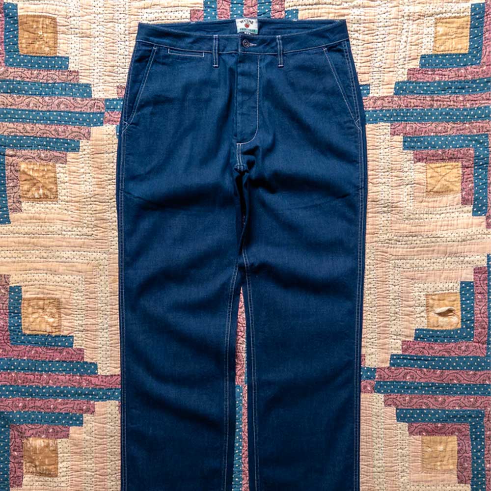 Wythe - Pantalon Chino Denim - Indigo Rinsed