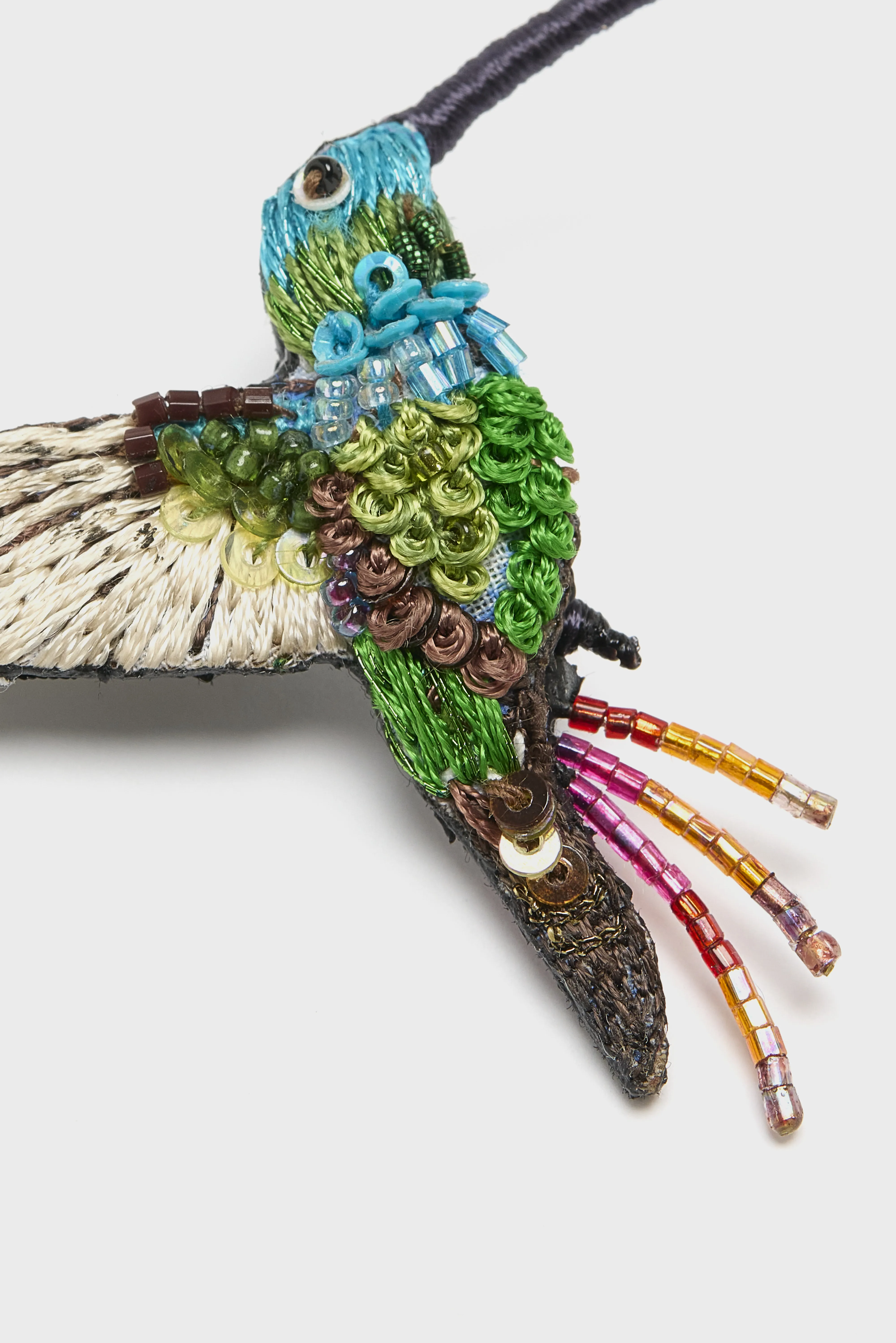 Bellerose Emerald Chin Hummingbird Brooch Pin  (261 / W / MULTICOLOR)