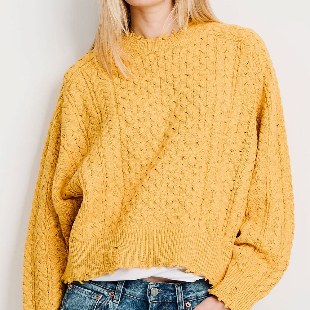 Denimist - Maille Aran - Jaune
