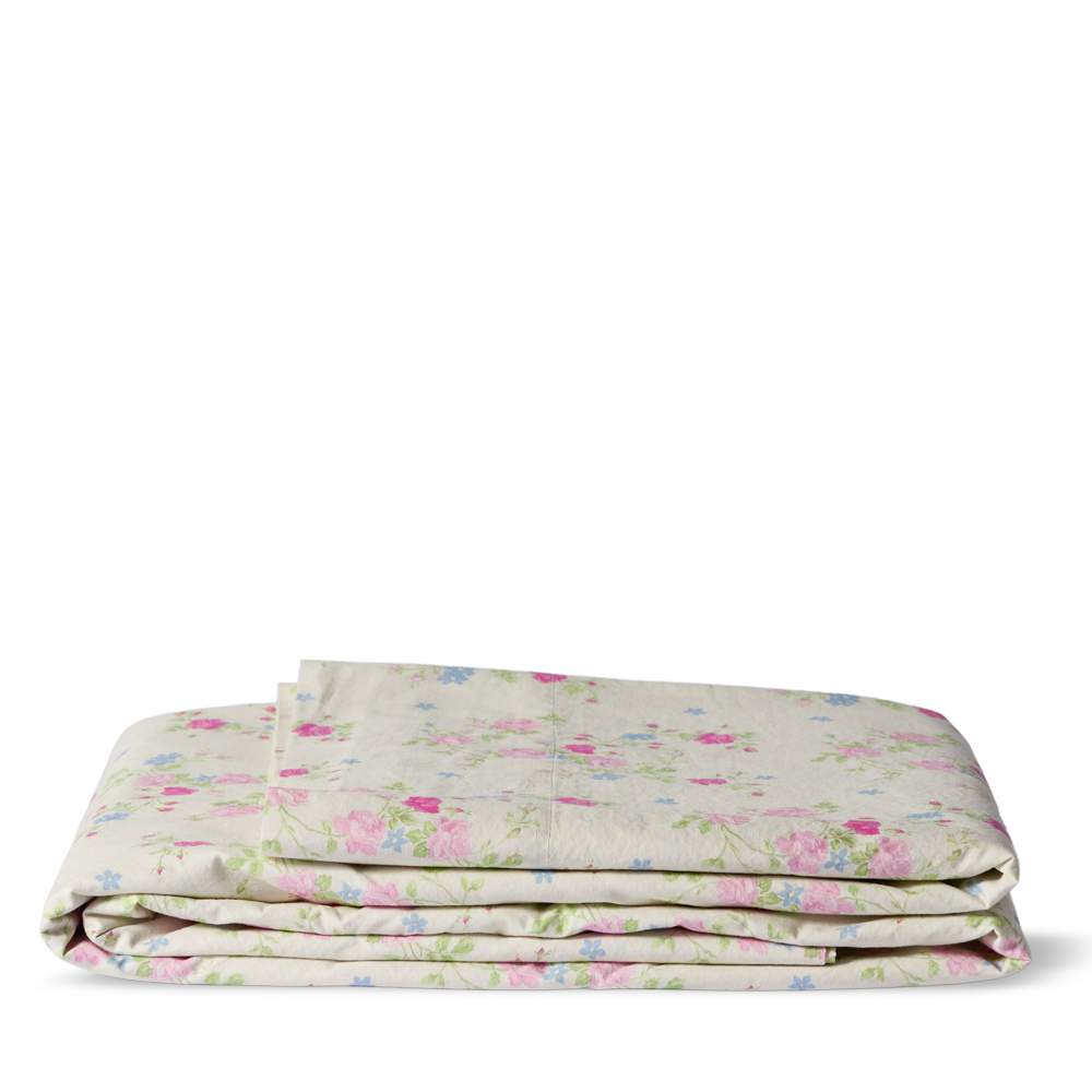 Drap plat en percale de coton - Jardin