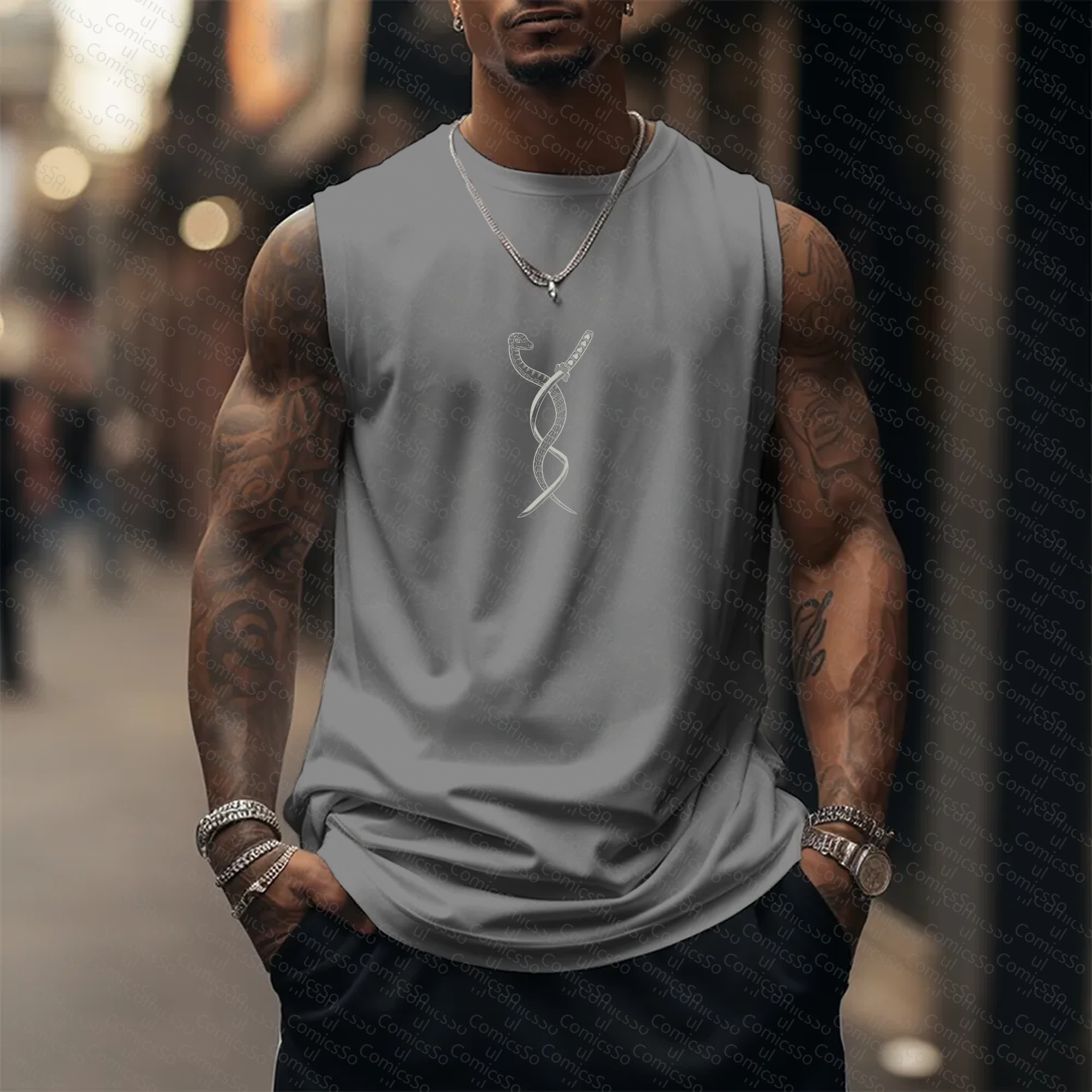 Unisex  “Comicssoul” Casual Anime  Tank Top TeeThreads Sustain the Scene with Custom Apparel