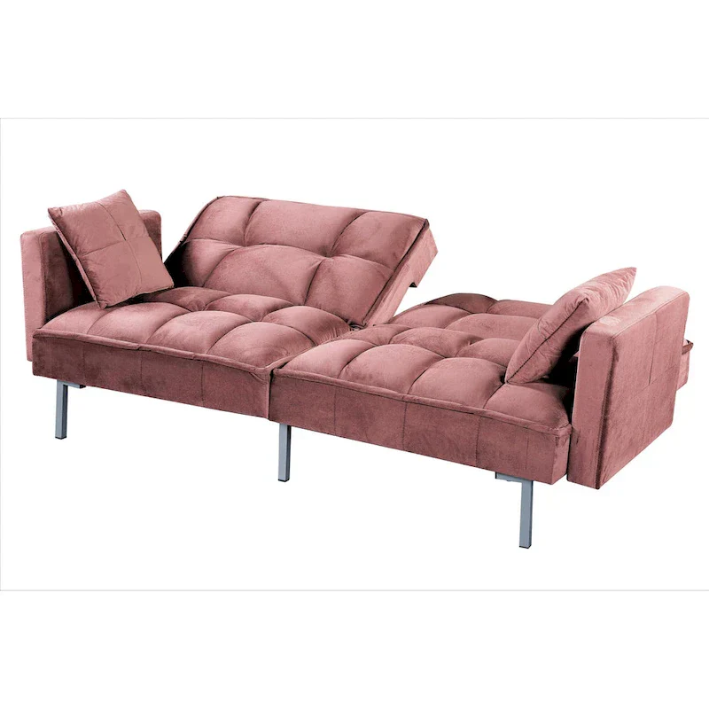 Bernal 75.6-Inch Velvet Sleeper Sofa Bed