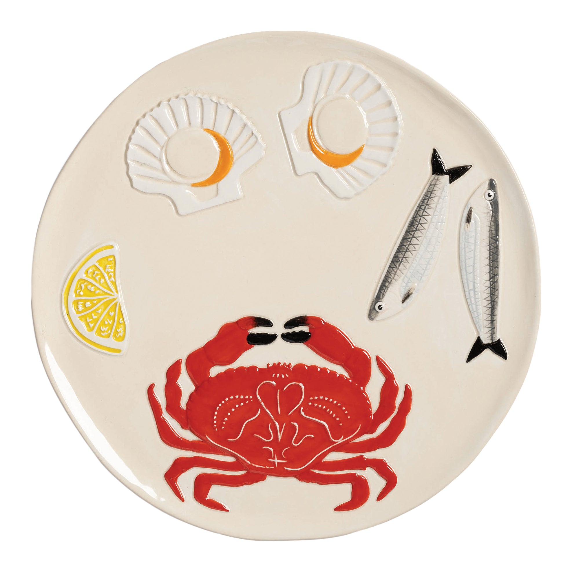 &k amsterdam De La Mer Serveerschaal Ø 26,5 cm - Crab