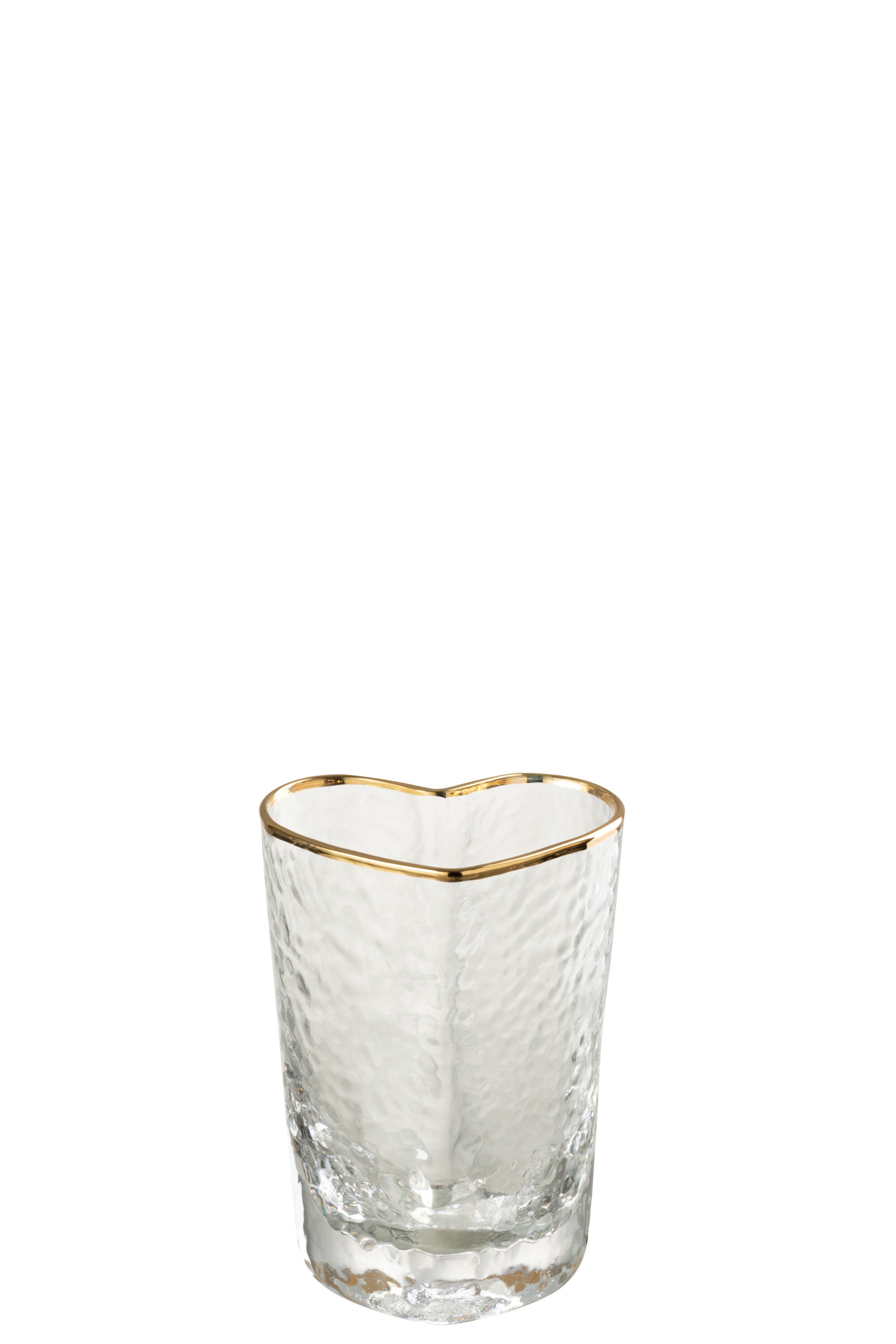 J-Line glas Hart - glas - goud transparant