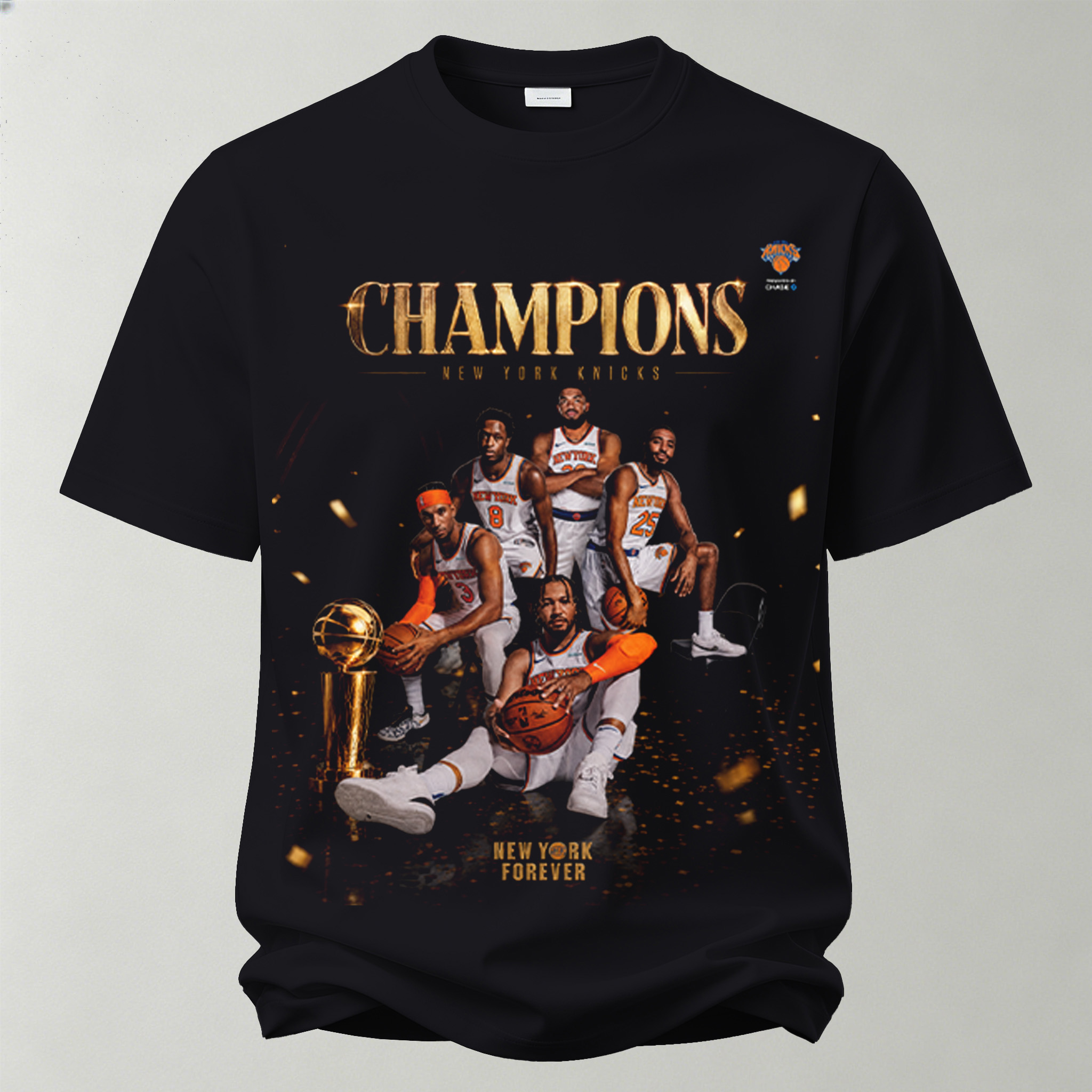 New York Knicks Champions Printed Unisex Oversized T-shirt