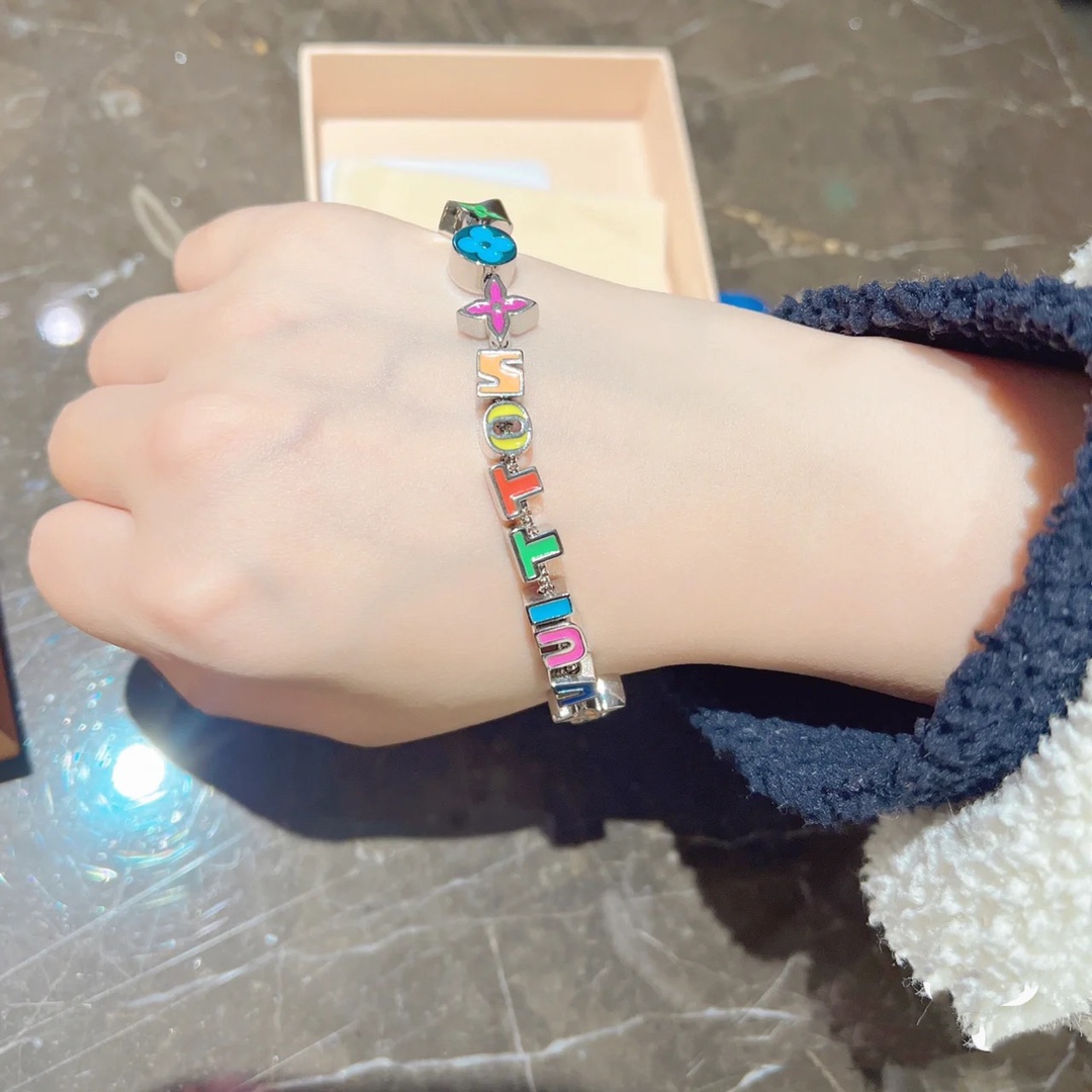 Louis Vuitton Candy Color Enamel Monogram Bracelet - Original Replica Club