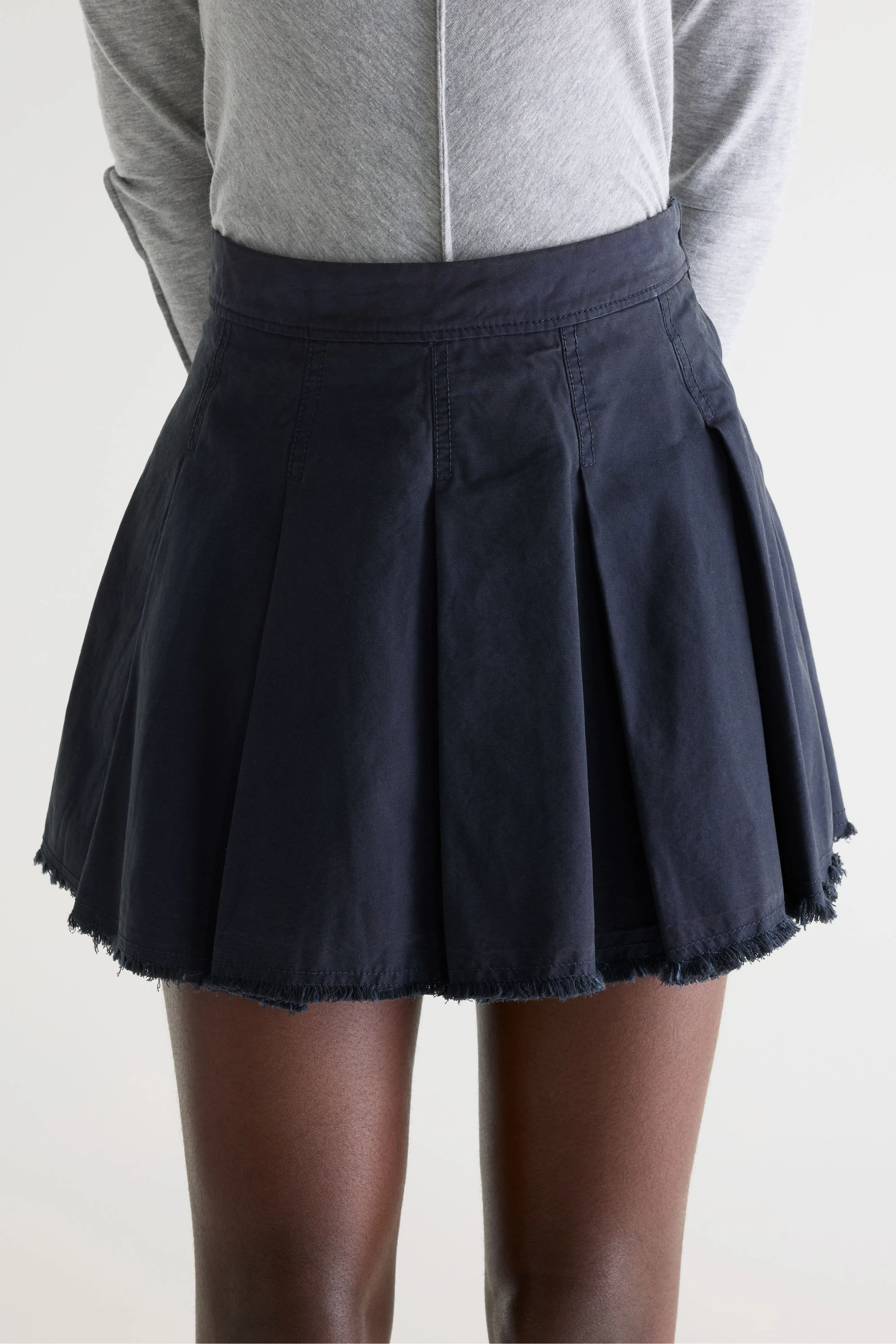 Bellerose Windy pleated mini skirt (261 / W / NAVY)