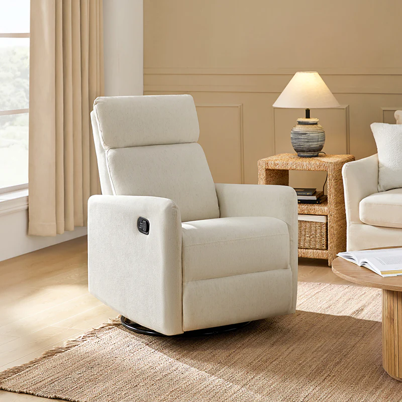 WAYFAIR Jessie Mid-Century Manual Swivel Recliner