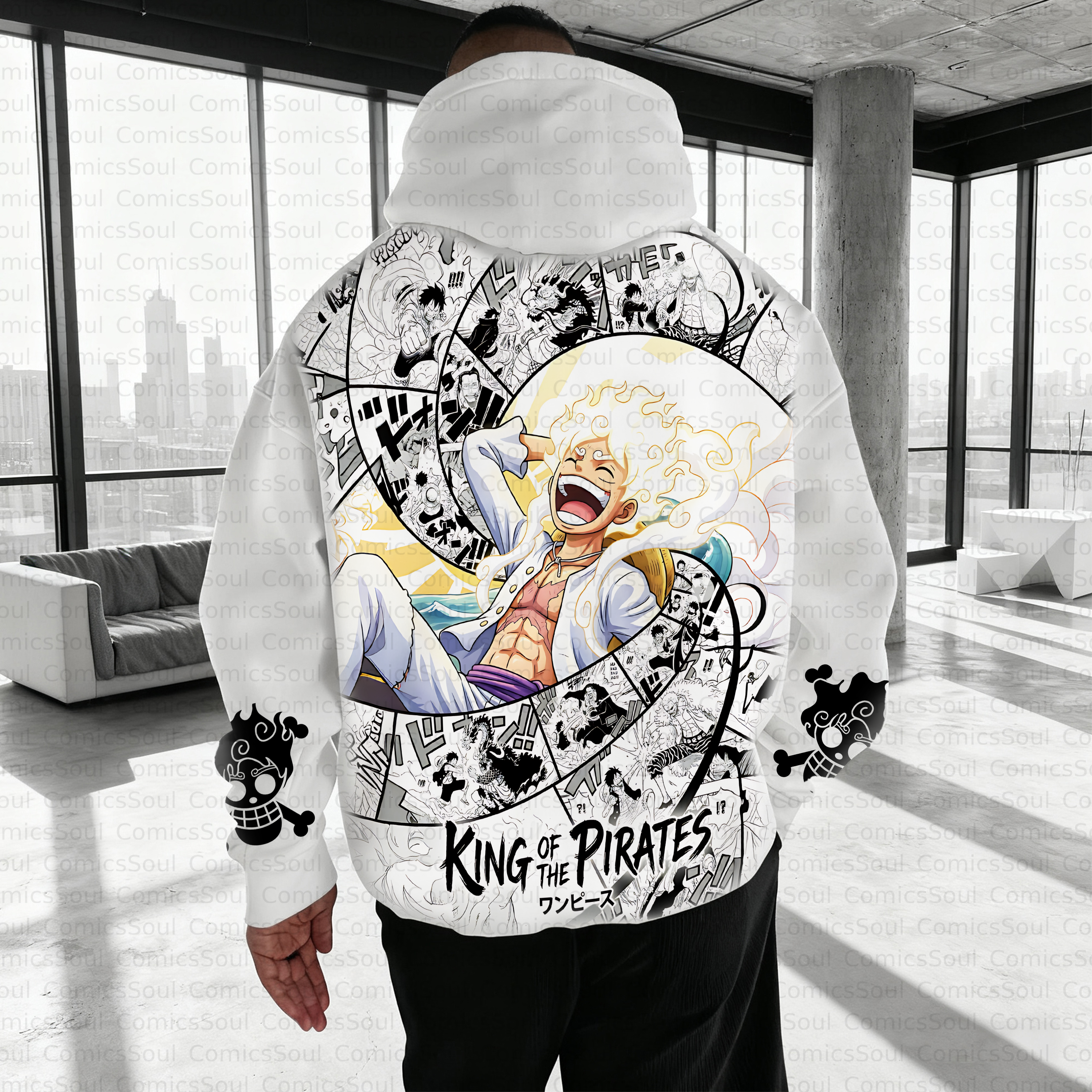 Unisex Anime Inspired Vintage Plush Hoodie
